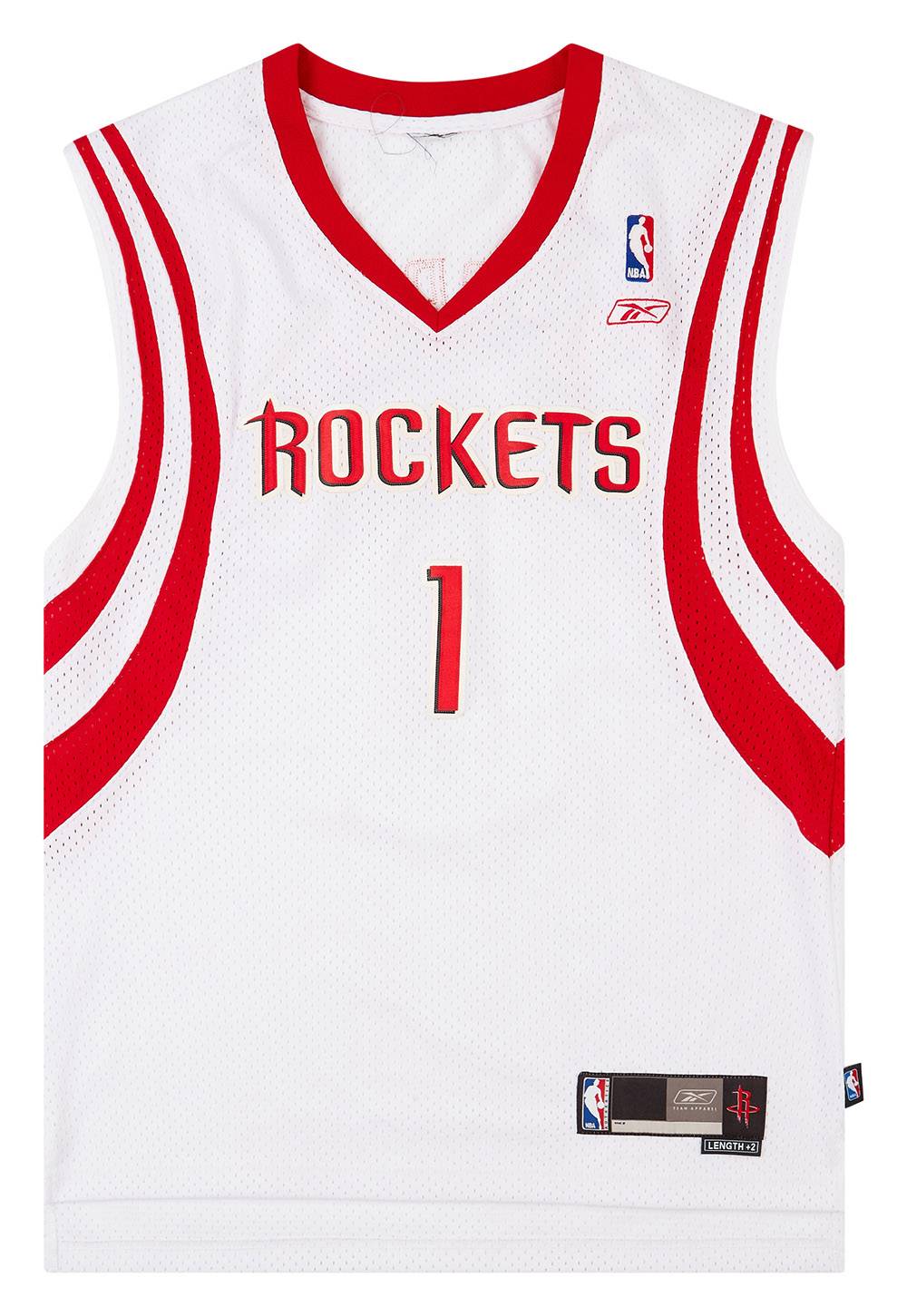 2004-06 Houston Rockets McGrady #1 Reebok Swingman Home Jersey (Excellent) M