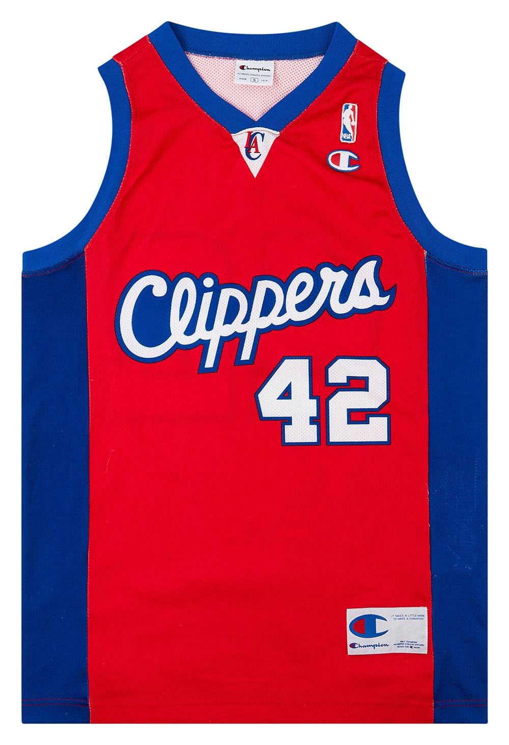 2001-08 LA Clippers Brand #42 Champion Away Jersey (Excellent) S