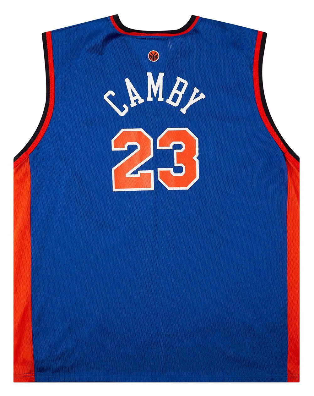 2001-02 New York Knicks Camby #23 Champion Away Jersey