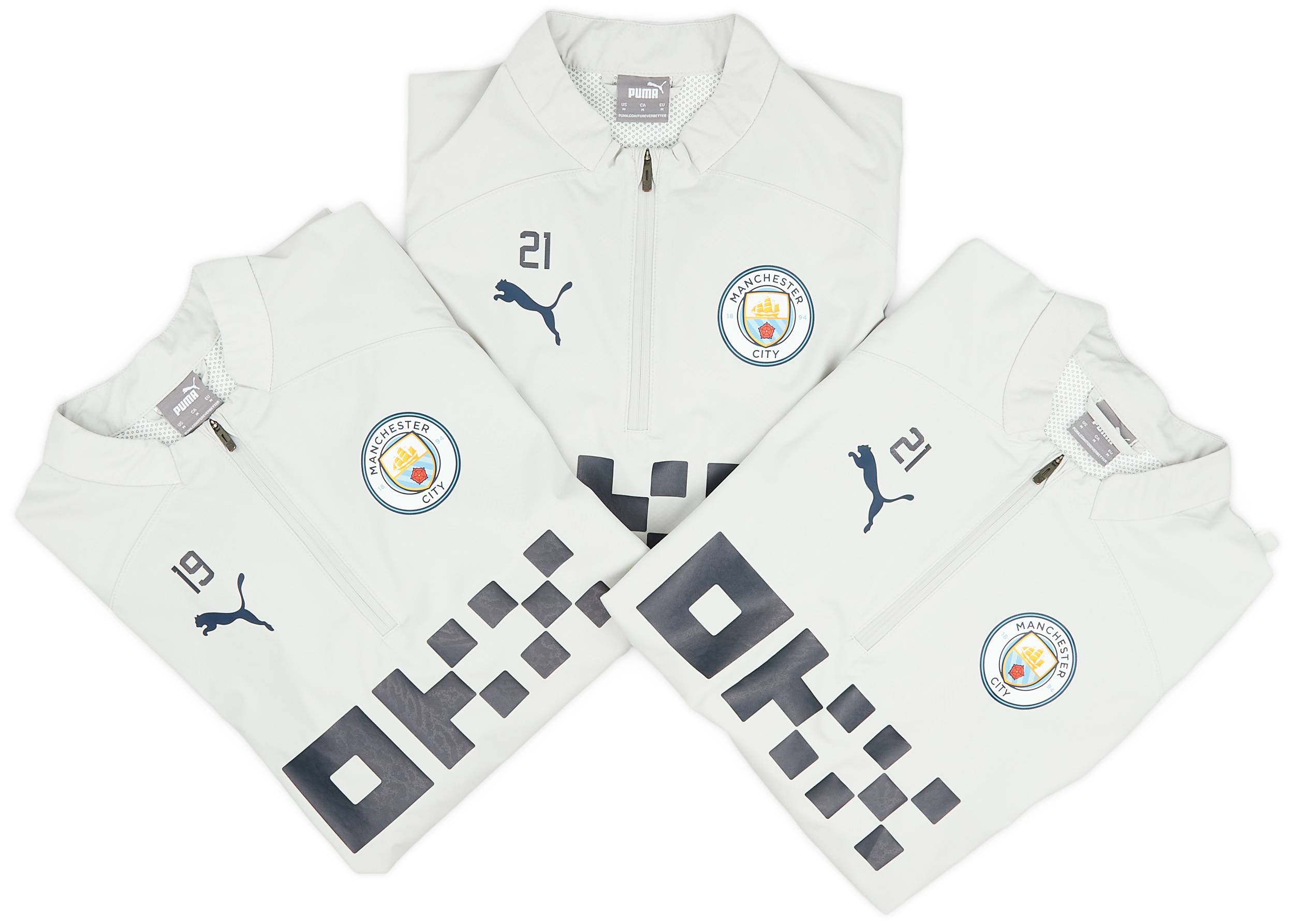 2022-23 Manchester City Player Issue 1/4 Zip All-Weather Top # - 7/10 - (M)