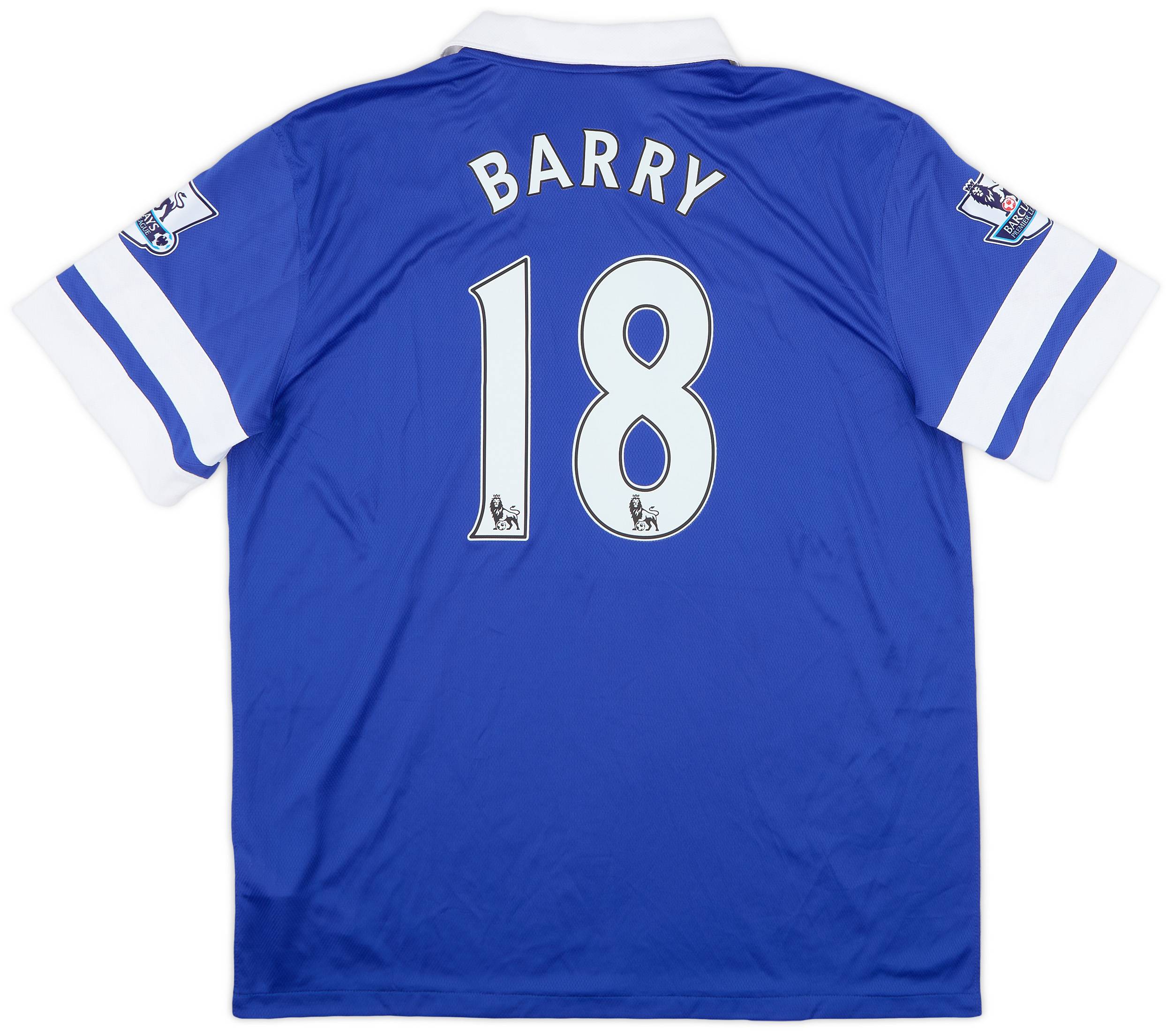 2013-14 Everton Home Shirt Barry #18 (XL)