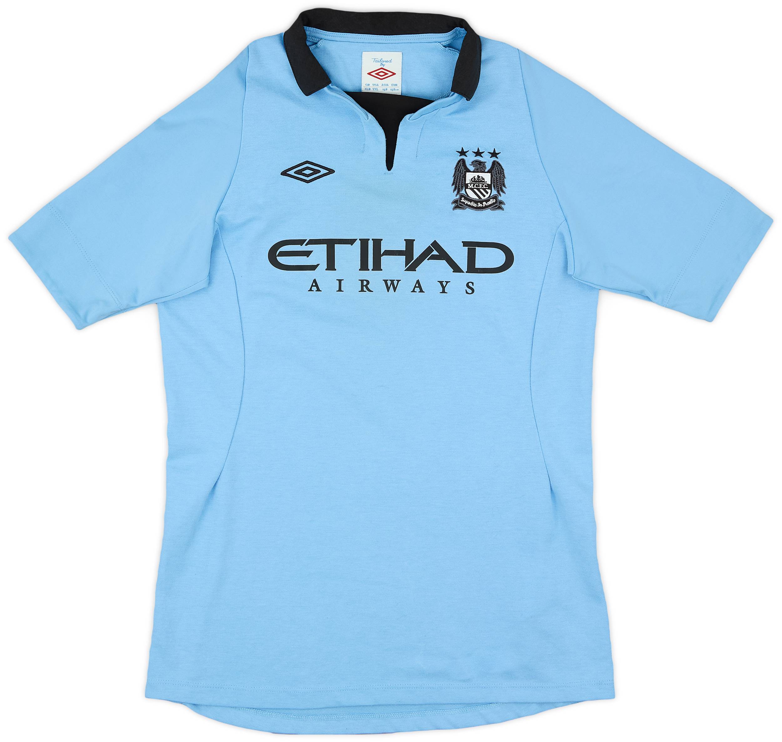 2012-13 Manchester City Home Shirt - 7/10 - (XL.Boys)
