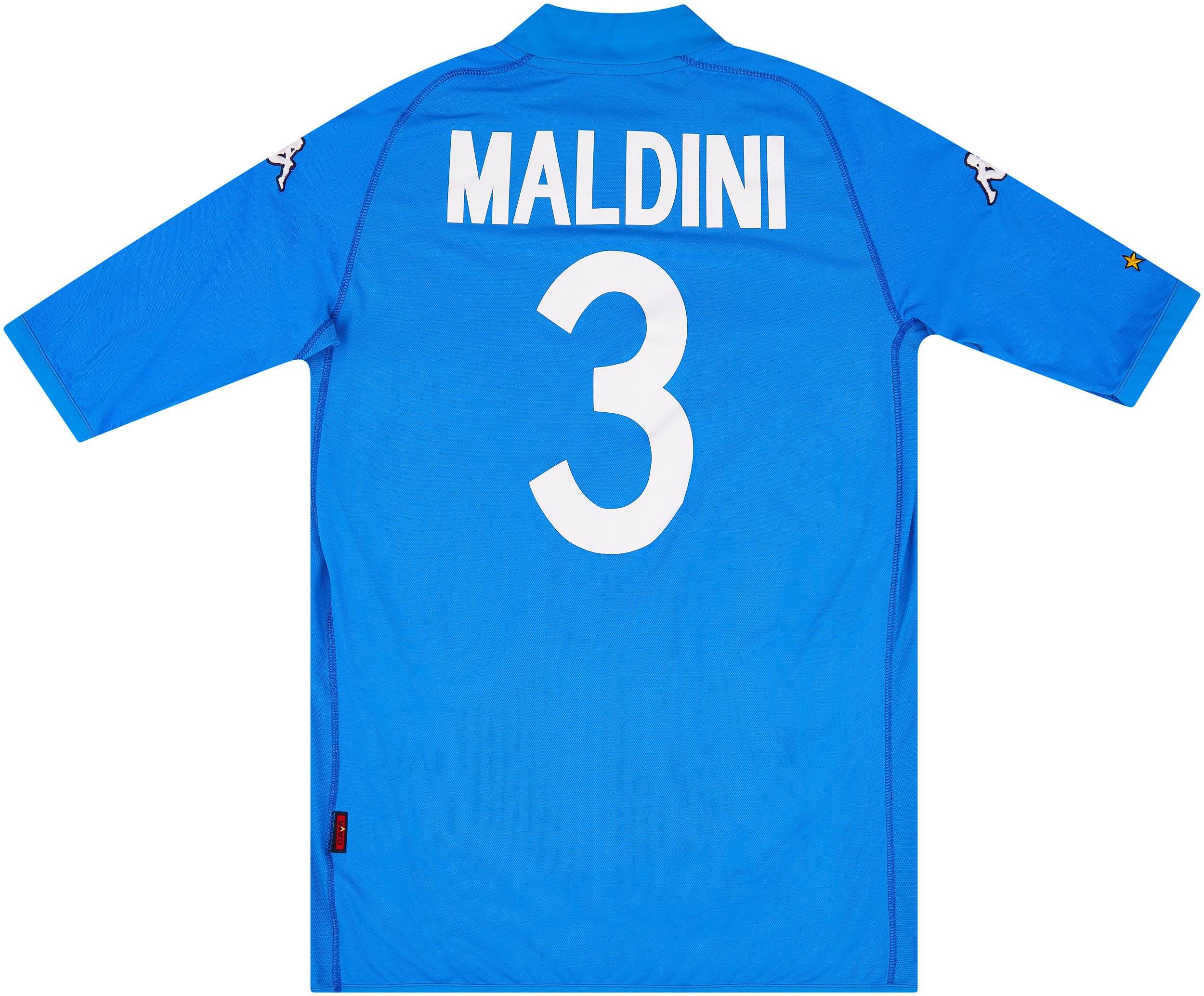 2002 Italy Home Shirt Maldini #3
