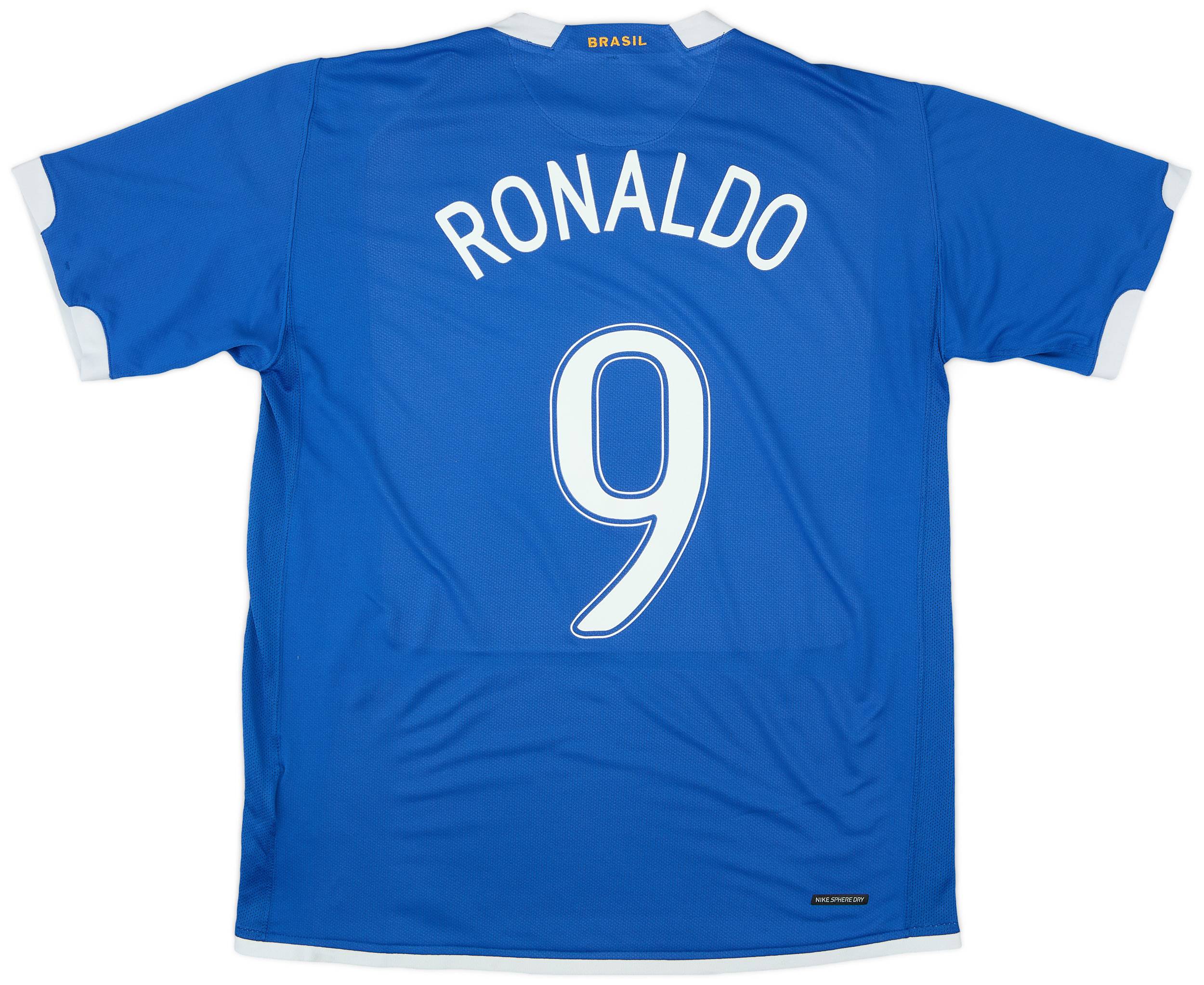2006-07 Brazil Away Shirt Ronaldo #9 - 7/10 - (L)