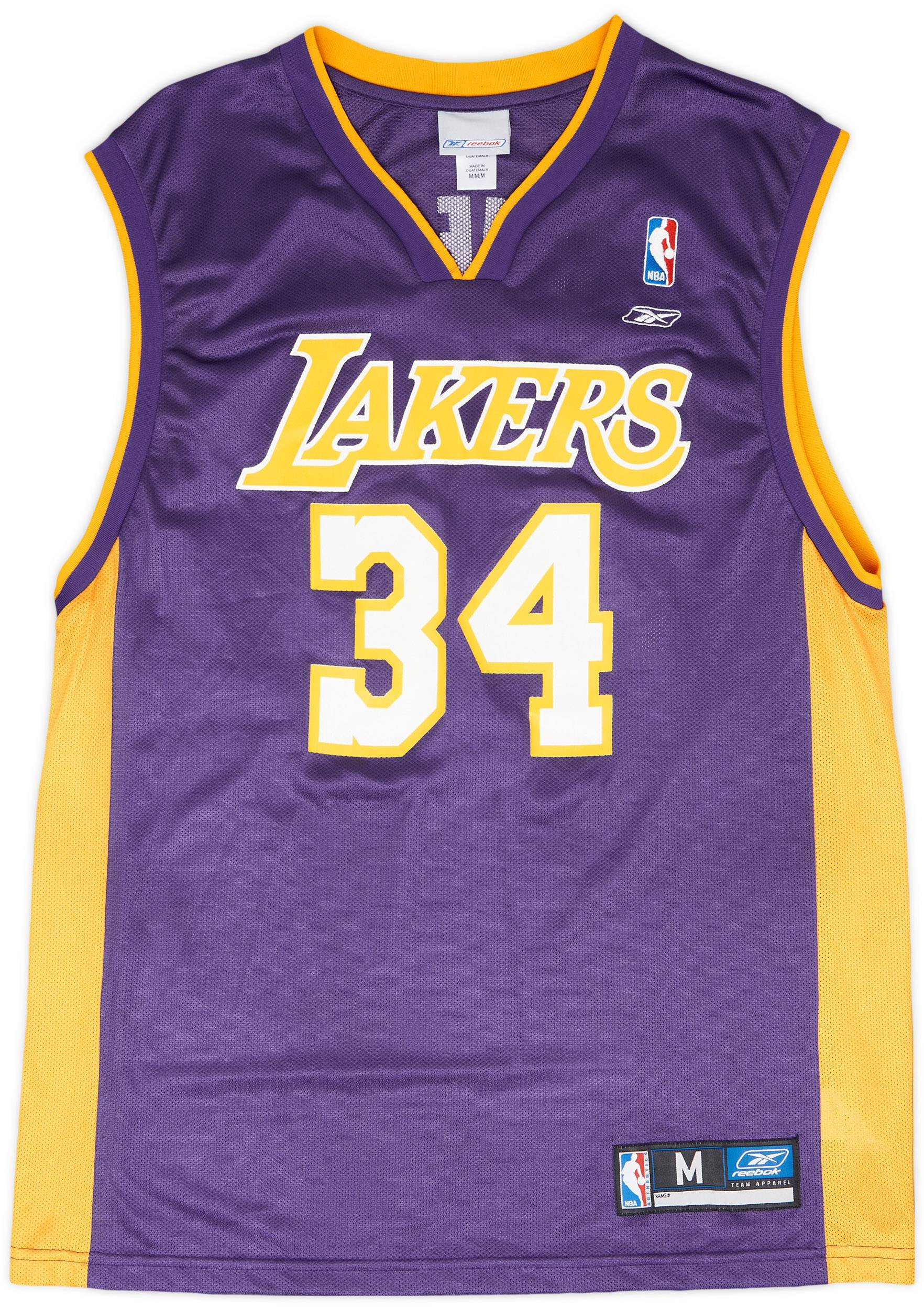 2002-04 LA Lakers O'Neal #34 Reebok Away Jersey - 9/10 - (M)