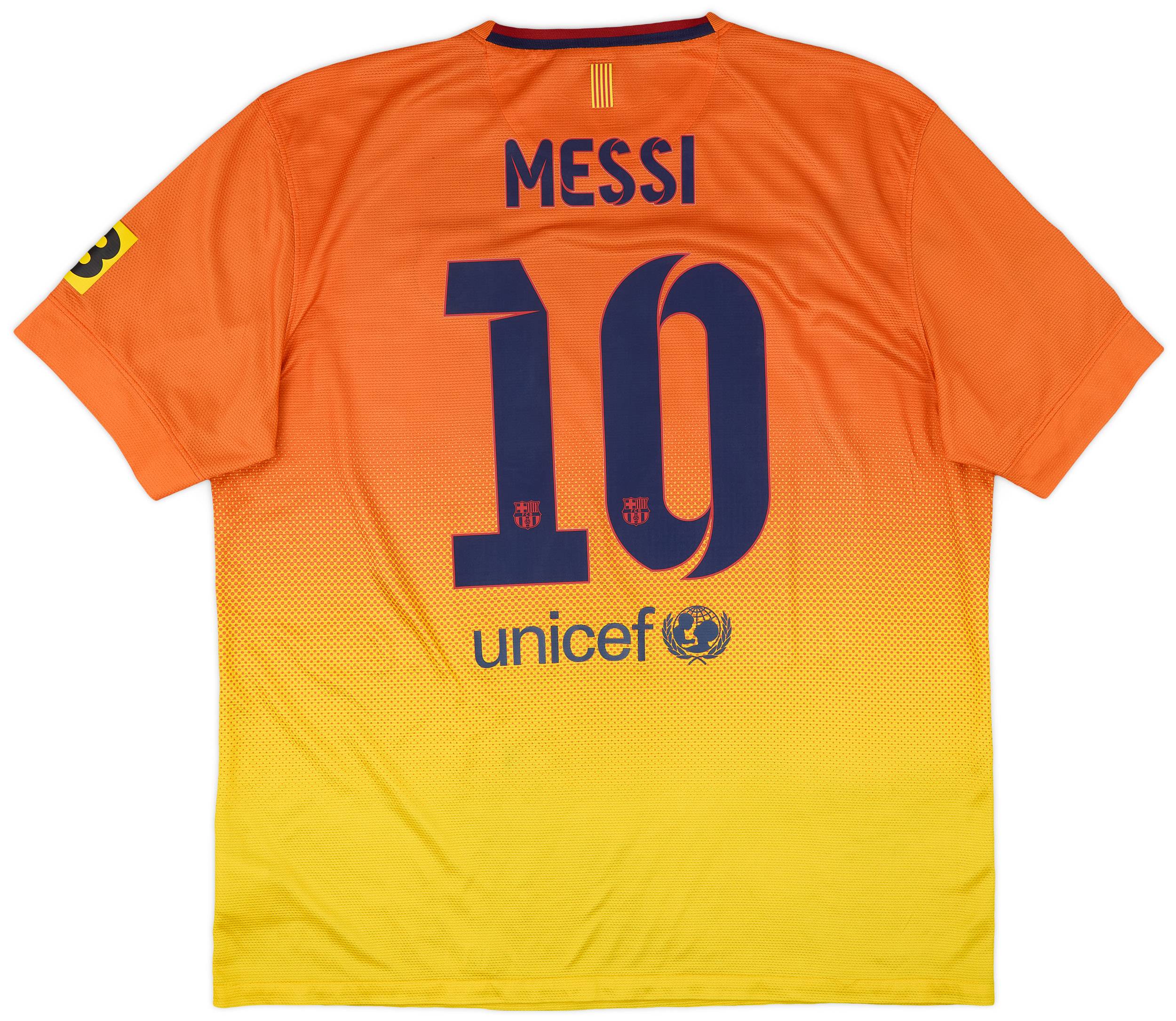 2012-13 Barcelona Away Shirt Messi #10 - 6/10 - (XL)