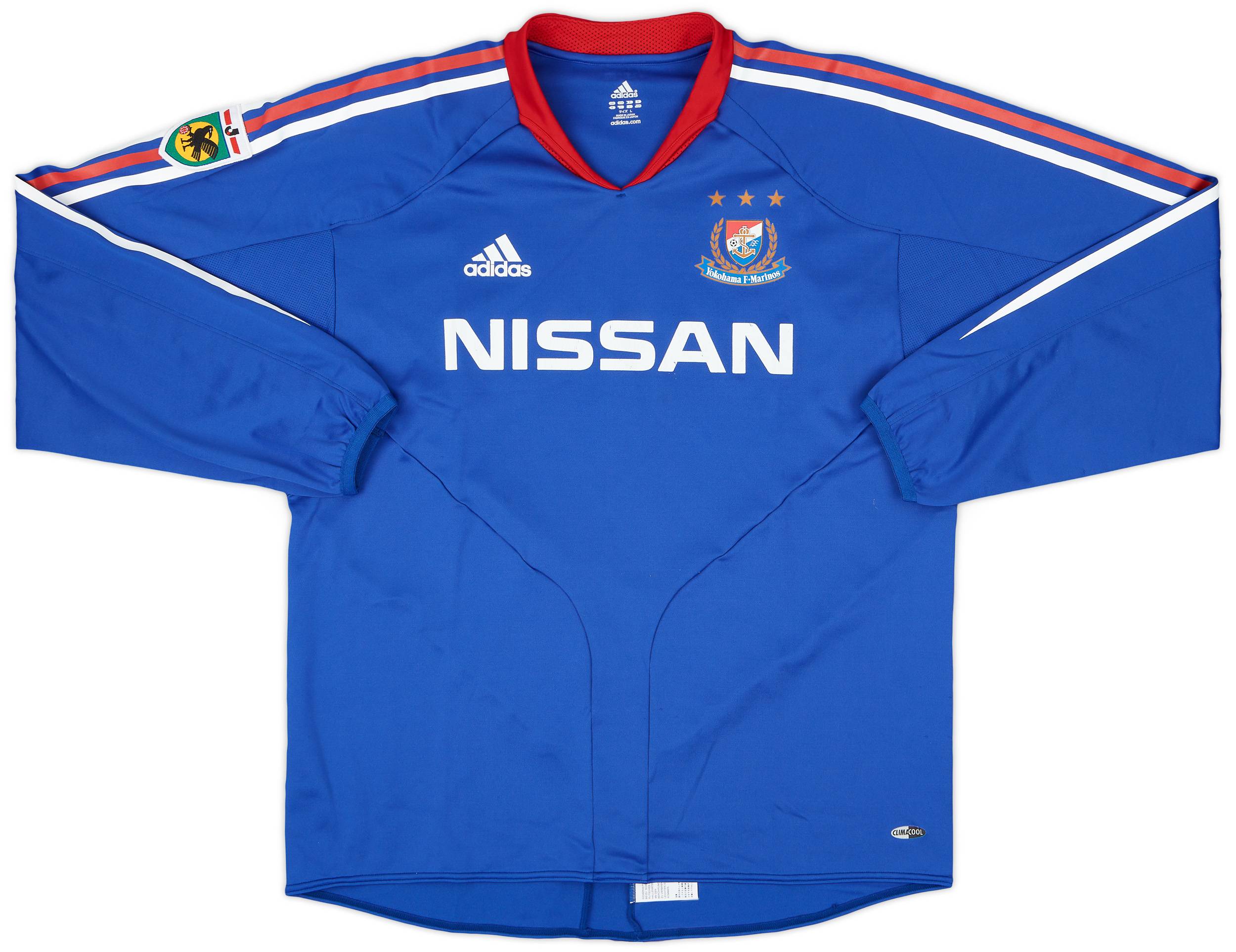 2004-05 Yokohama F Marinos Authentic Home L/S Shirt - 6/10 - (L)