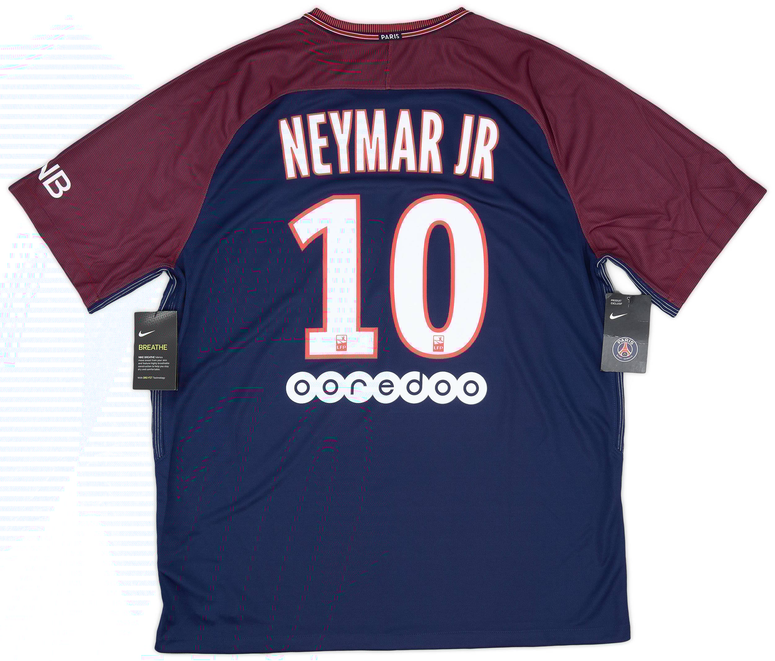 2017 18 Paris Saint Germain Home Shirt Neymar Jr 10 XL