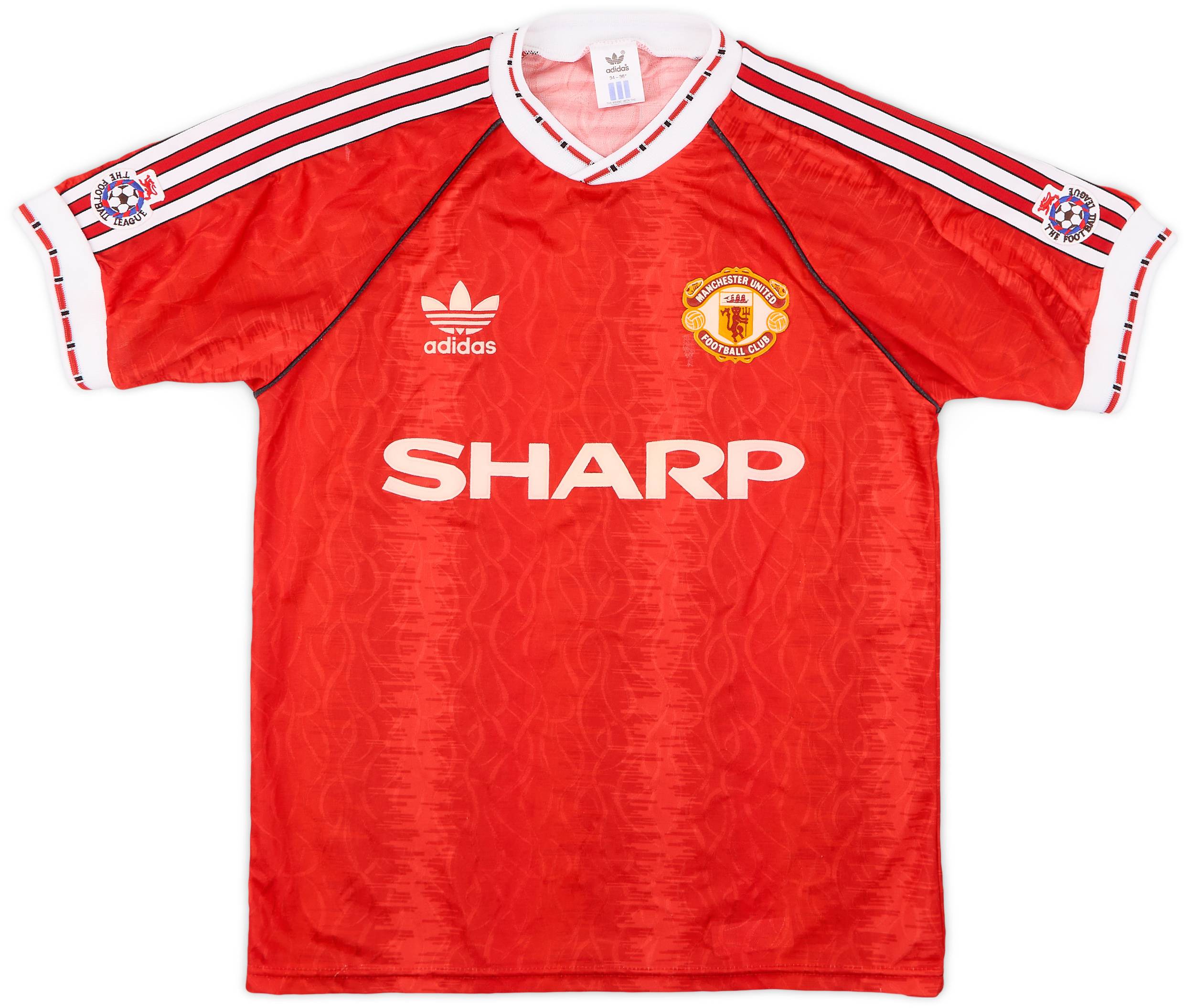 1990-92 Manchester United Home Shirt - 8/10 - (S)