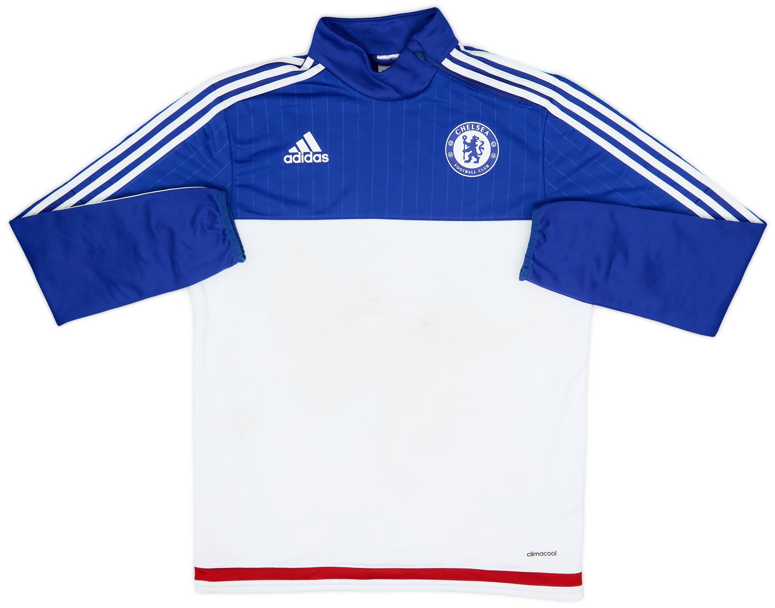 2015-16 Chelsea adidas 1/4 Zip Drill Top - 5/10 - (M)