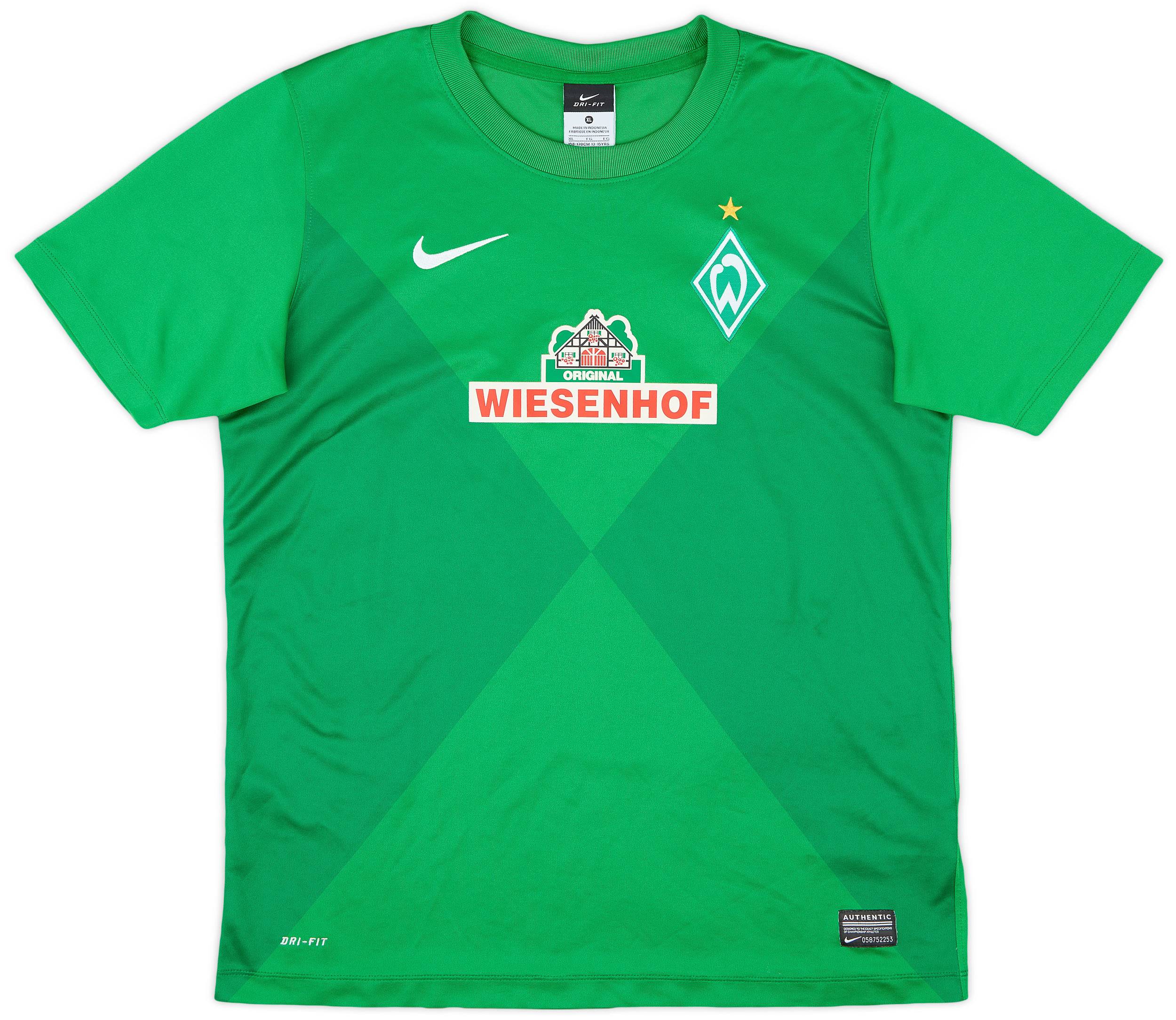 2012-13 Werder Bremen Basic Home Shirt - 8/10 - (XL.Boys)