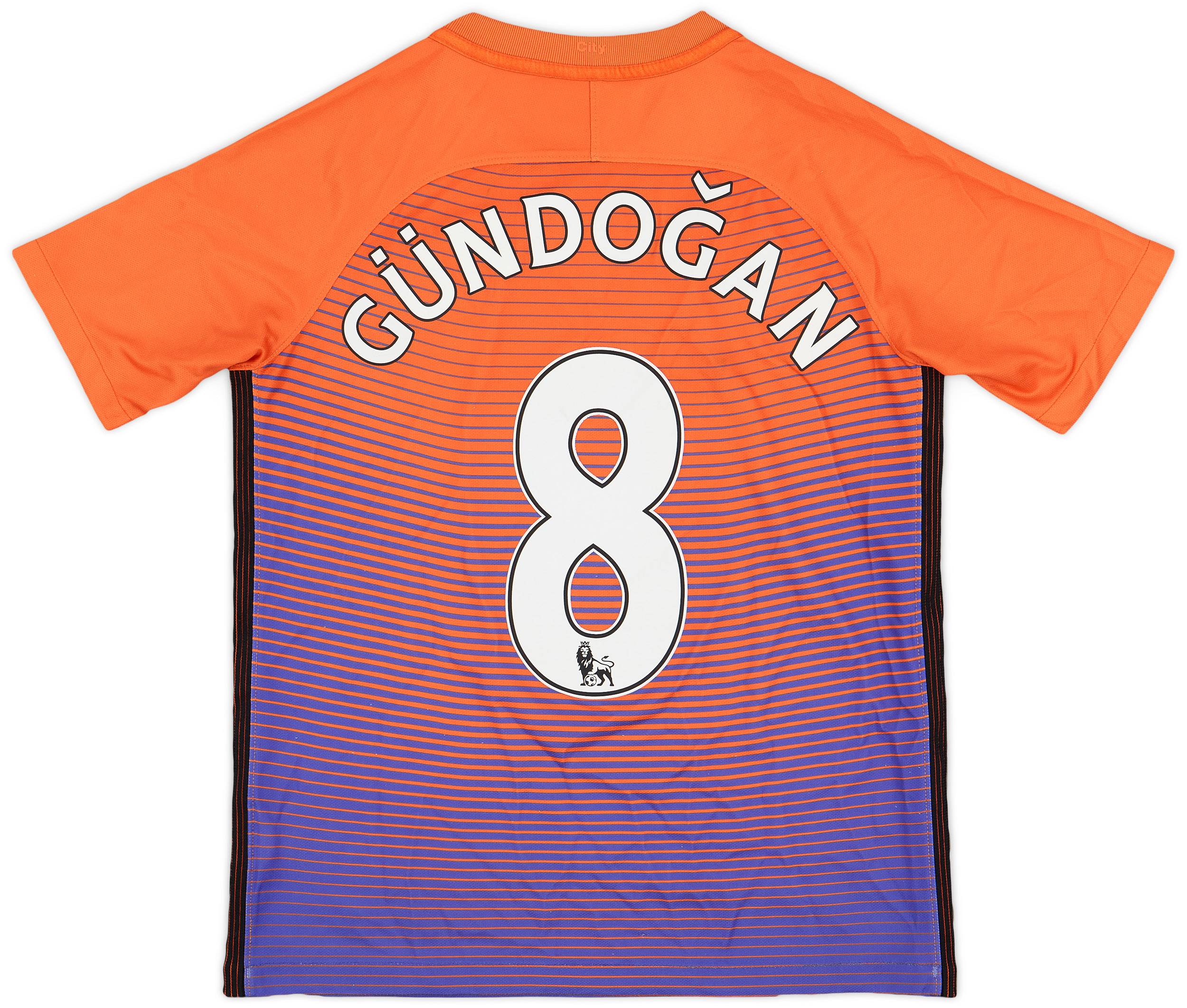2016-17 Manchester City Third Shirt Gundogan #8 - 8/10 - (L.Boys)
