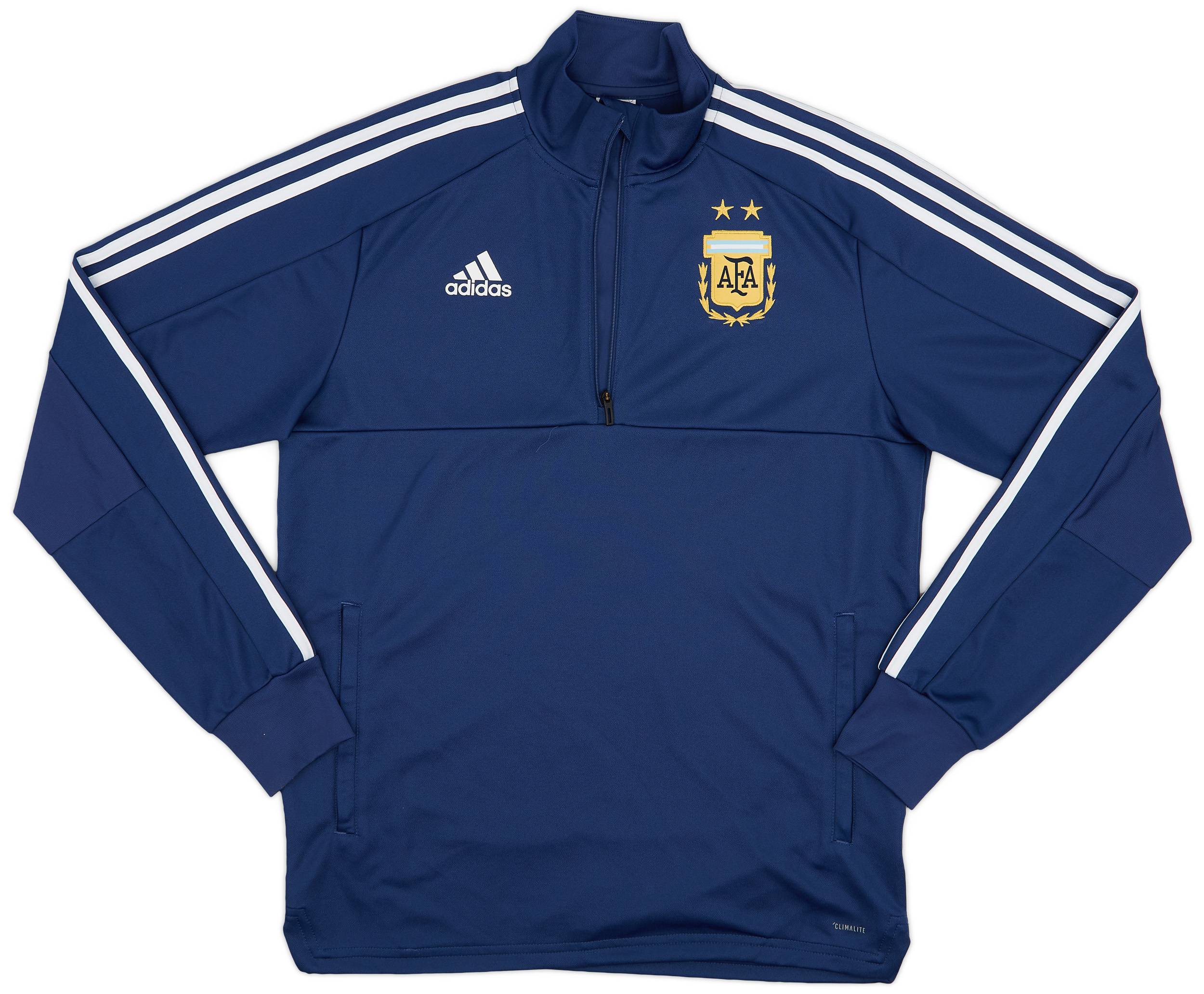 2017 18 Argentina adidas 1 4 Zip Sweat Top 9 10 M