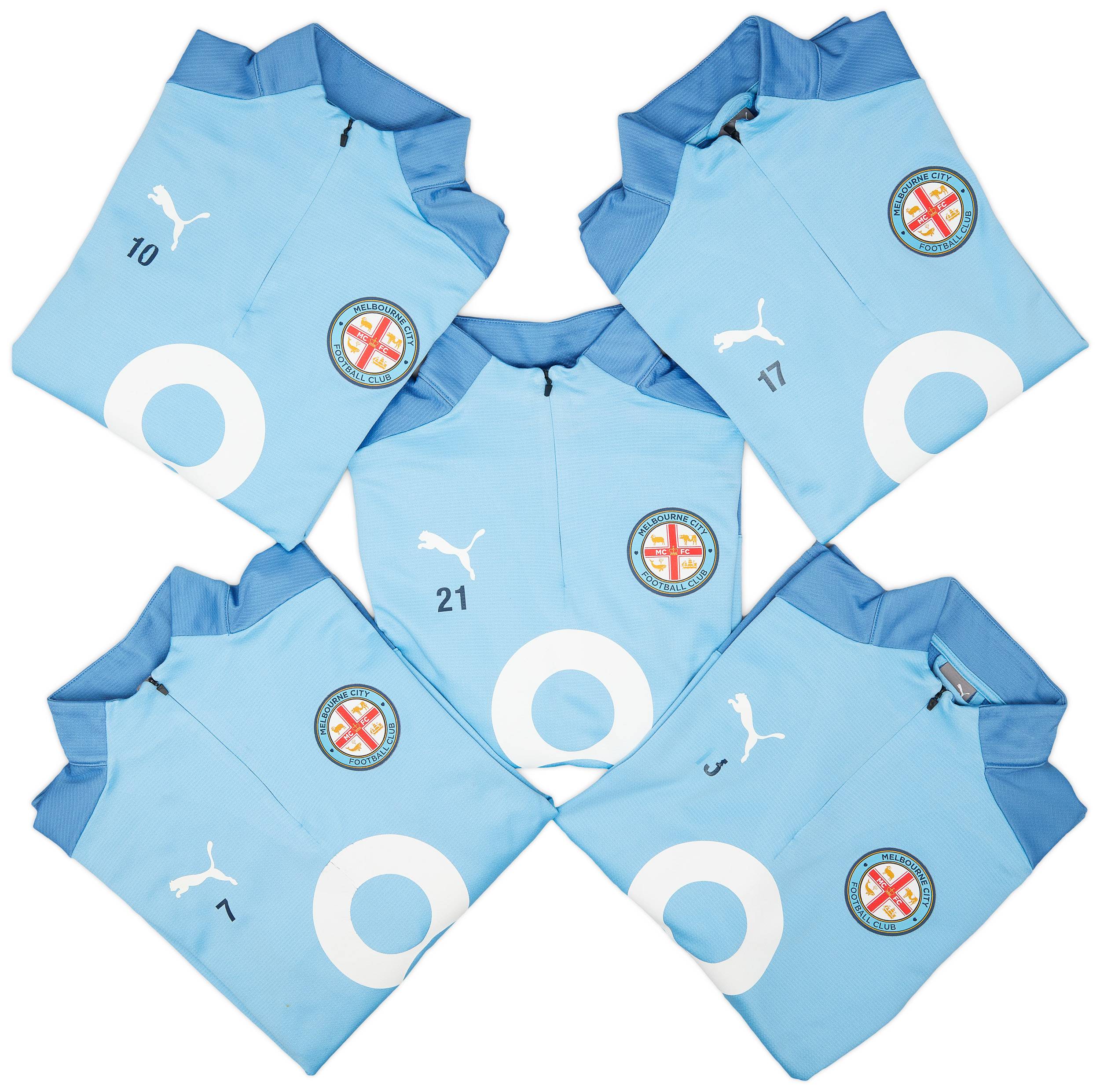2022-23 Melbourne City Women's Player Issue 1/4 Zip Training Top # - 7/10 - (M)