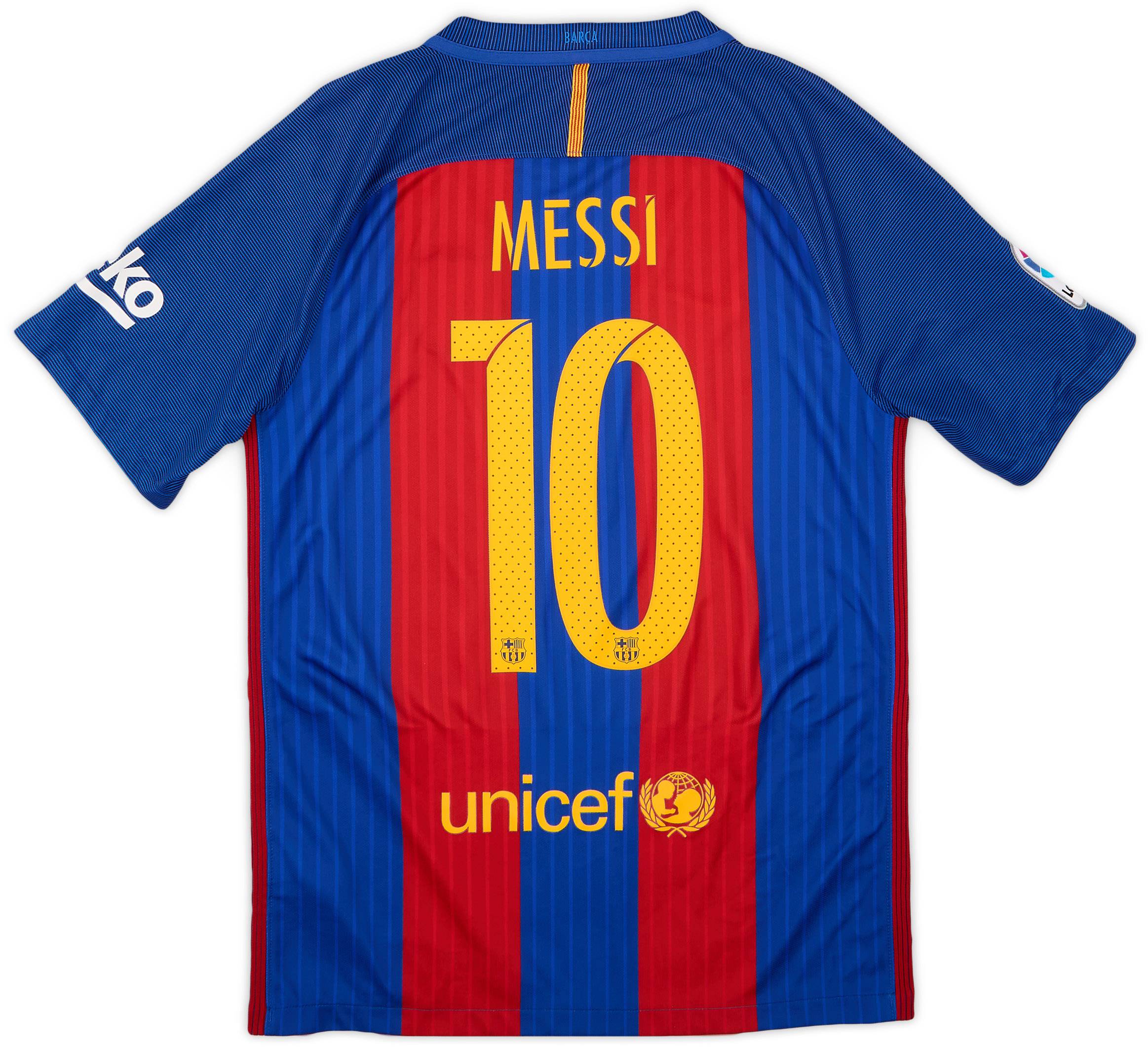 2016-17 Barcelona Home Shirt Messi #10 - 9/10 - (S)