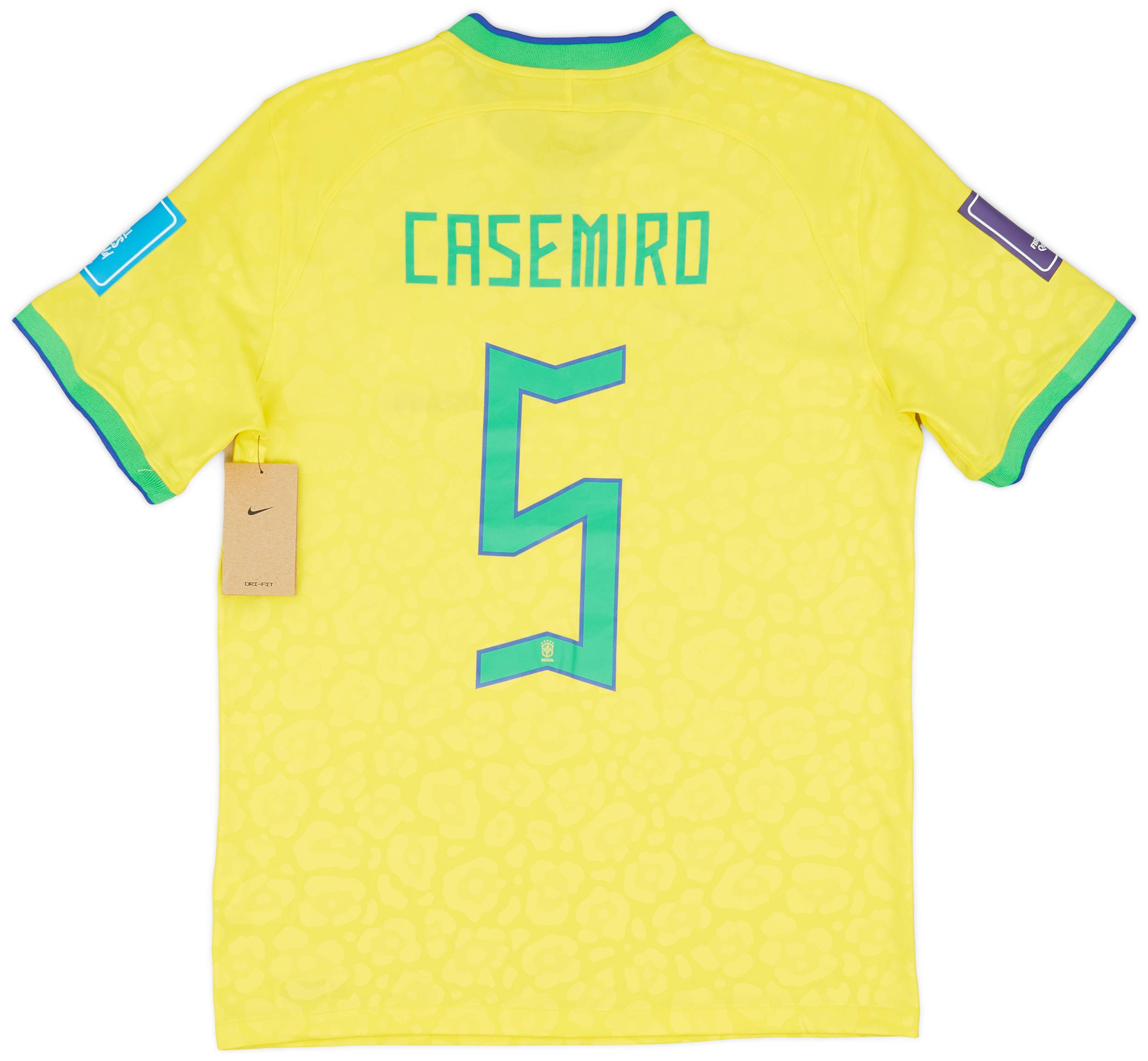 2022-23 Brazil Home Shirt Casemiro #5 (M)