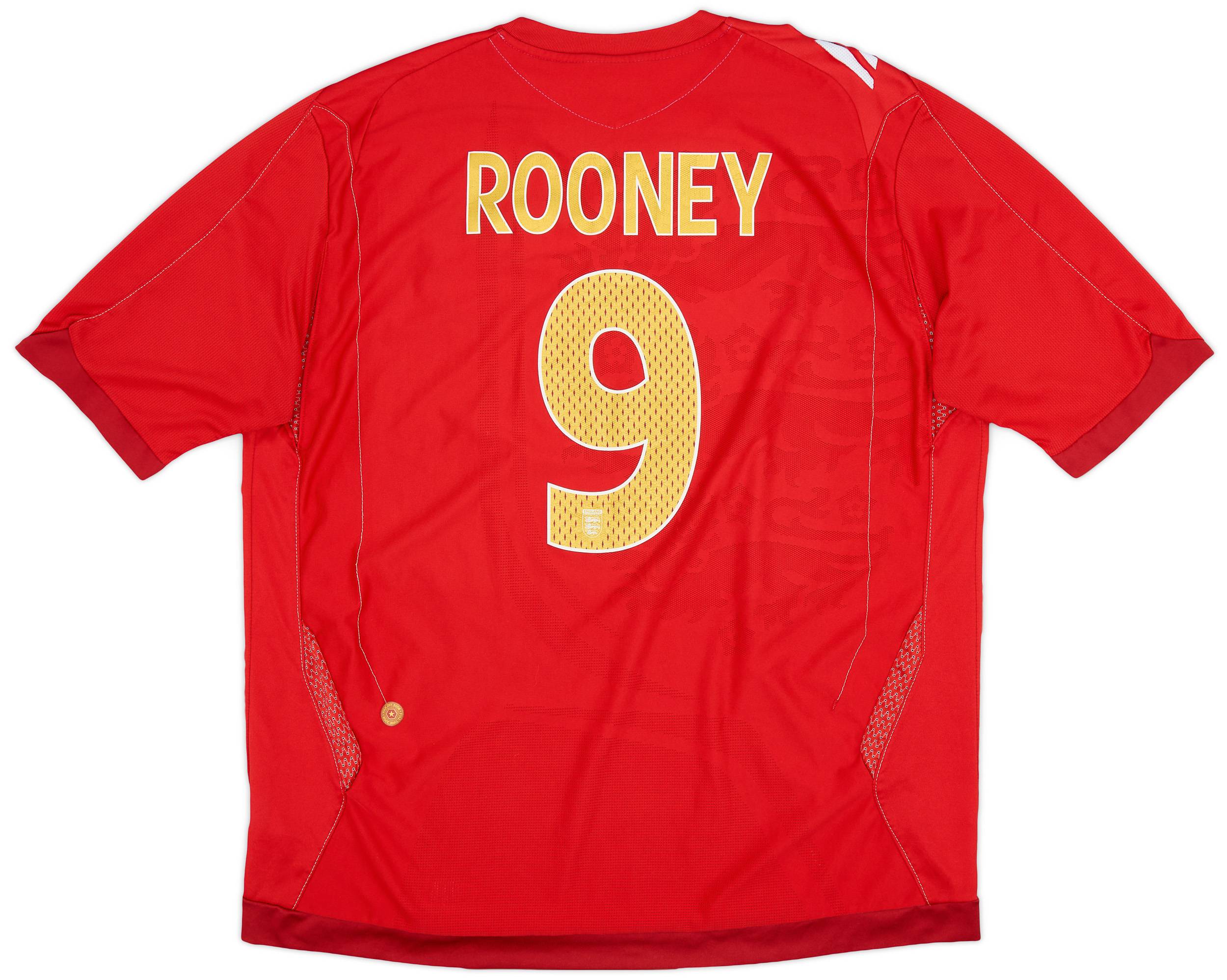 2006-08 England Away Shirt Rooney #9 - 6/10 - (XL)