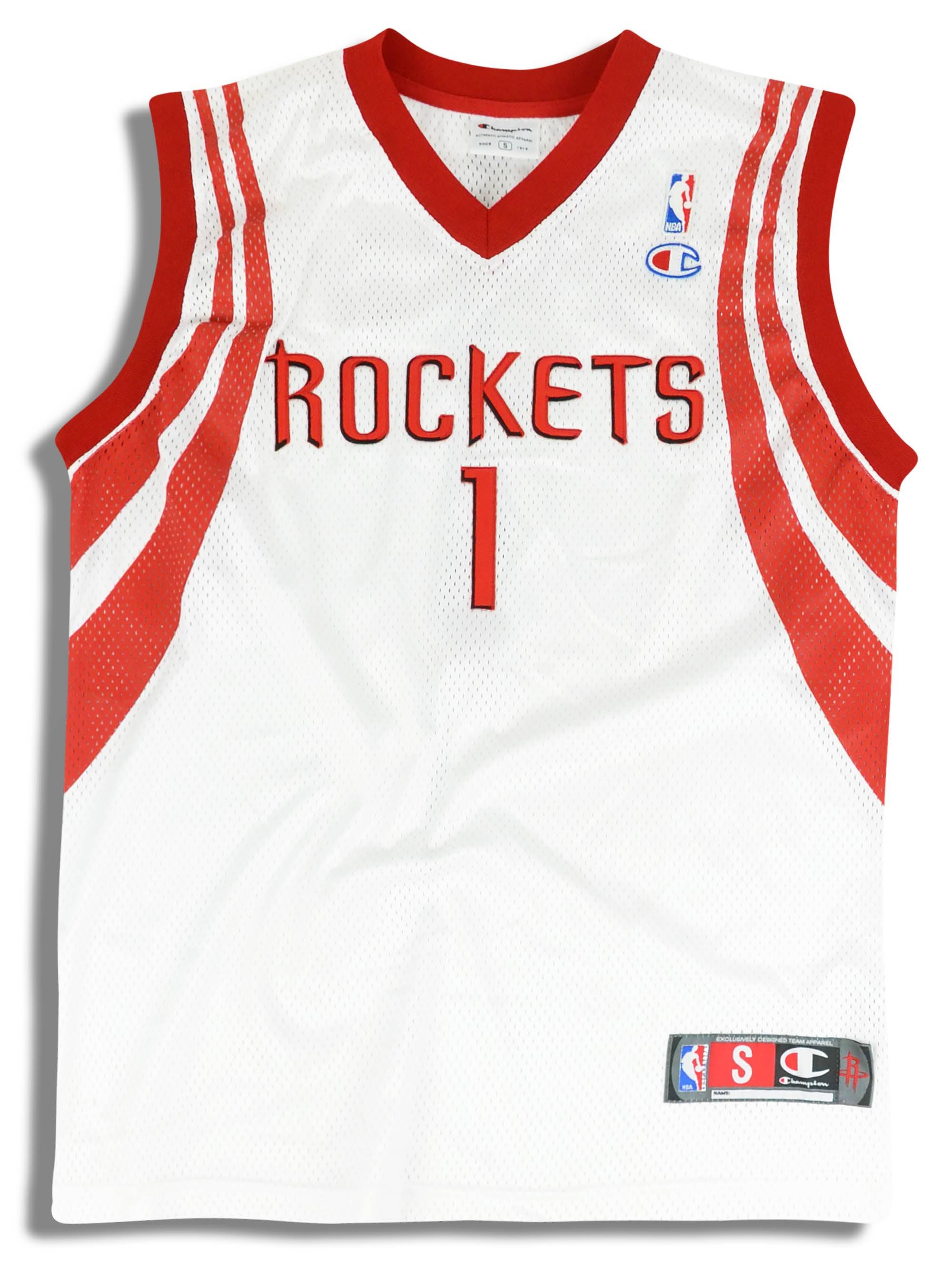 2004-10 Authentic Houston Rockets McGrady #1 Champion Jersey (Home) S
