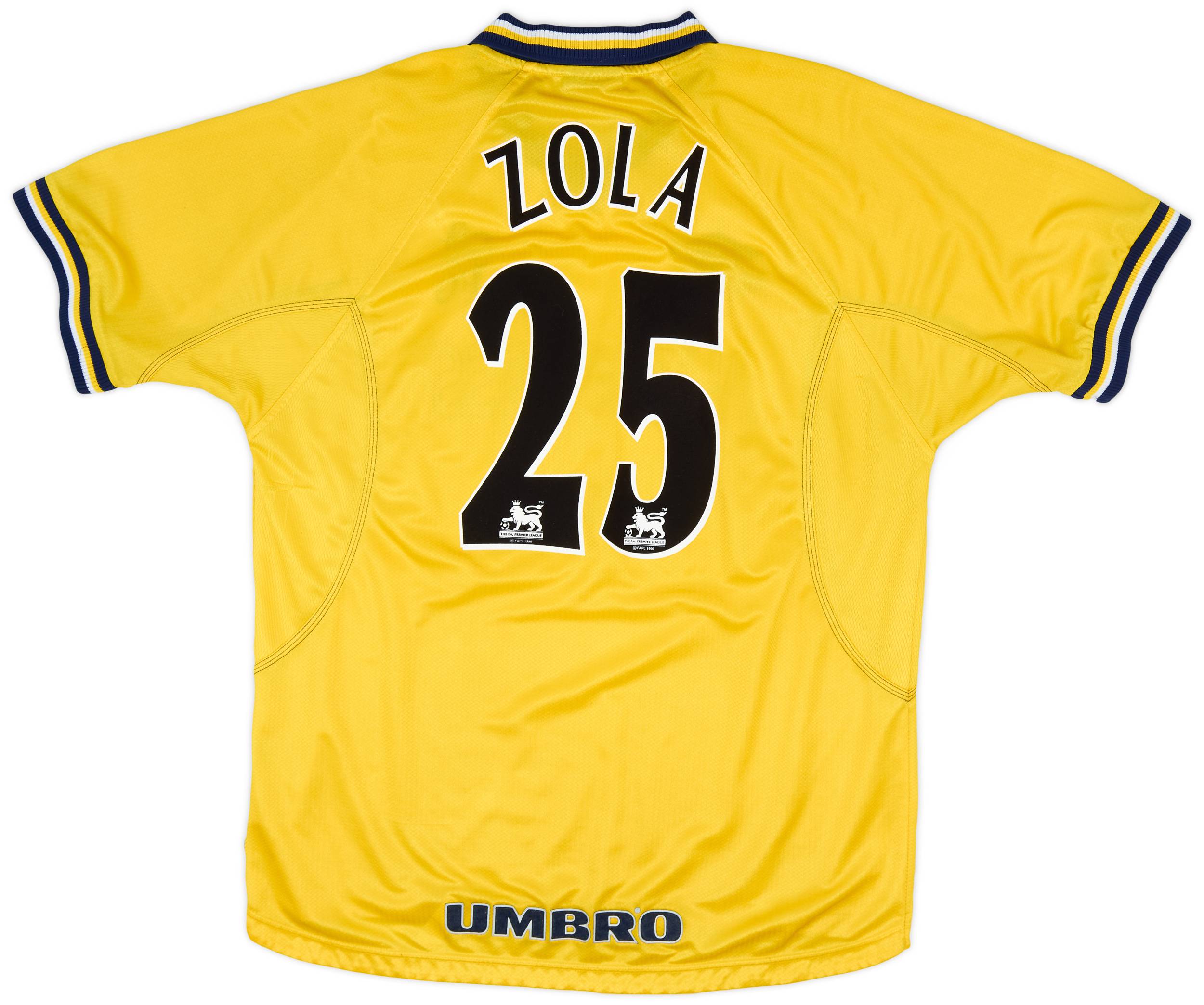 1998-00 Chelsea Third Shirt Zola #25 - 7/10 - (XL)