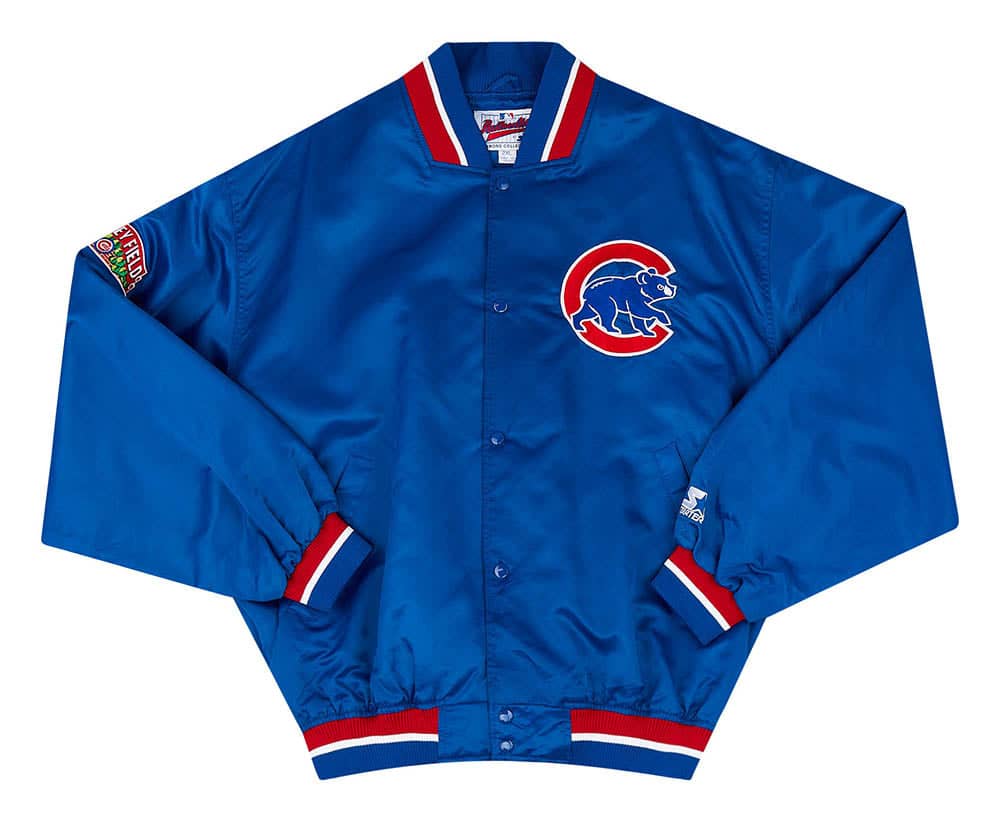 1990s Chicago Cubs Starter Satin Varsity Jacket XXL