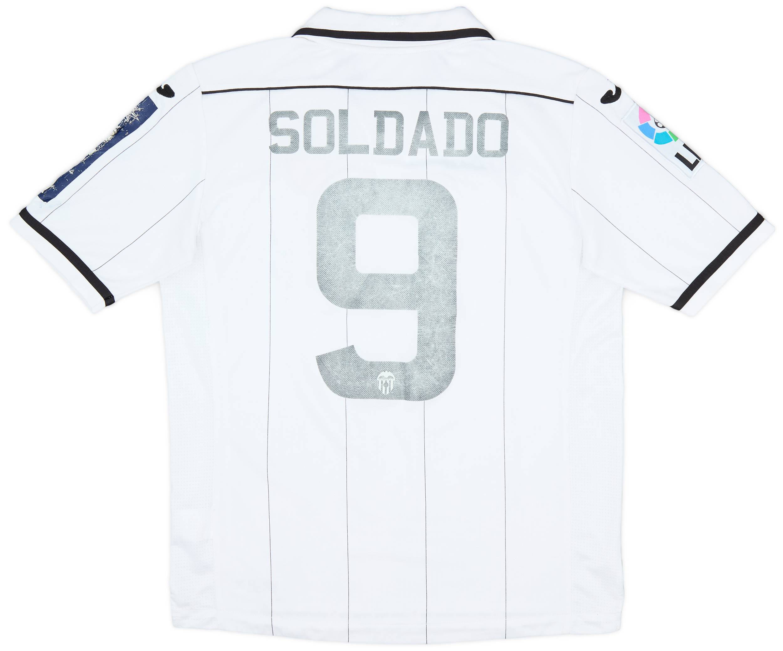 2012-13 Valencia Home Shirt Soldado #9 - 5/10 - (S)