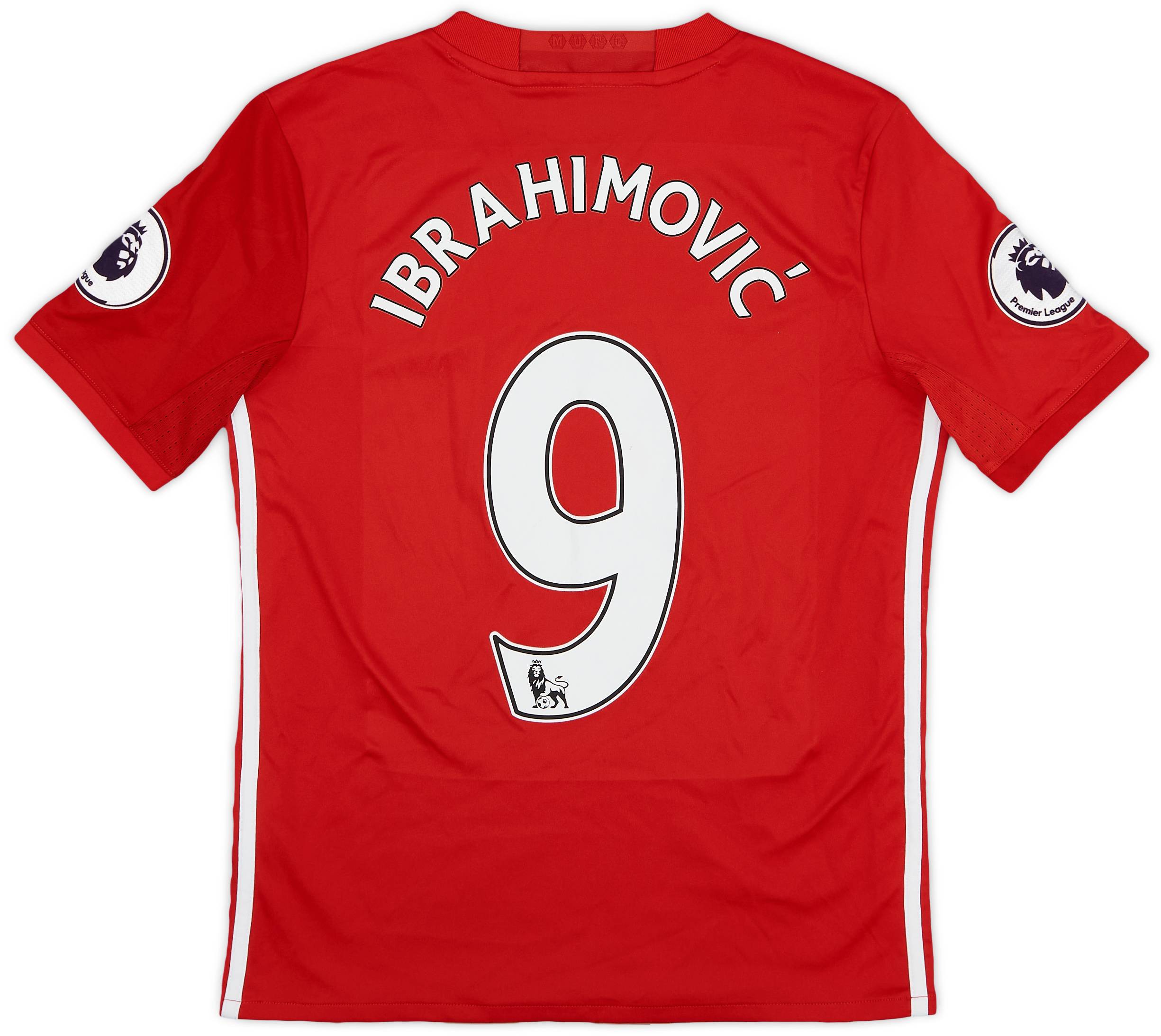 2016-17 Manchester United Home Shirt Ibrahimovic #9 - 8/10 - (M.Boys)