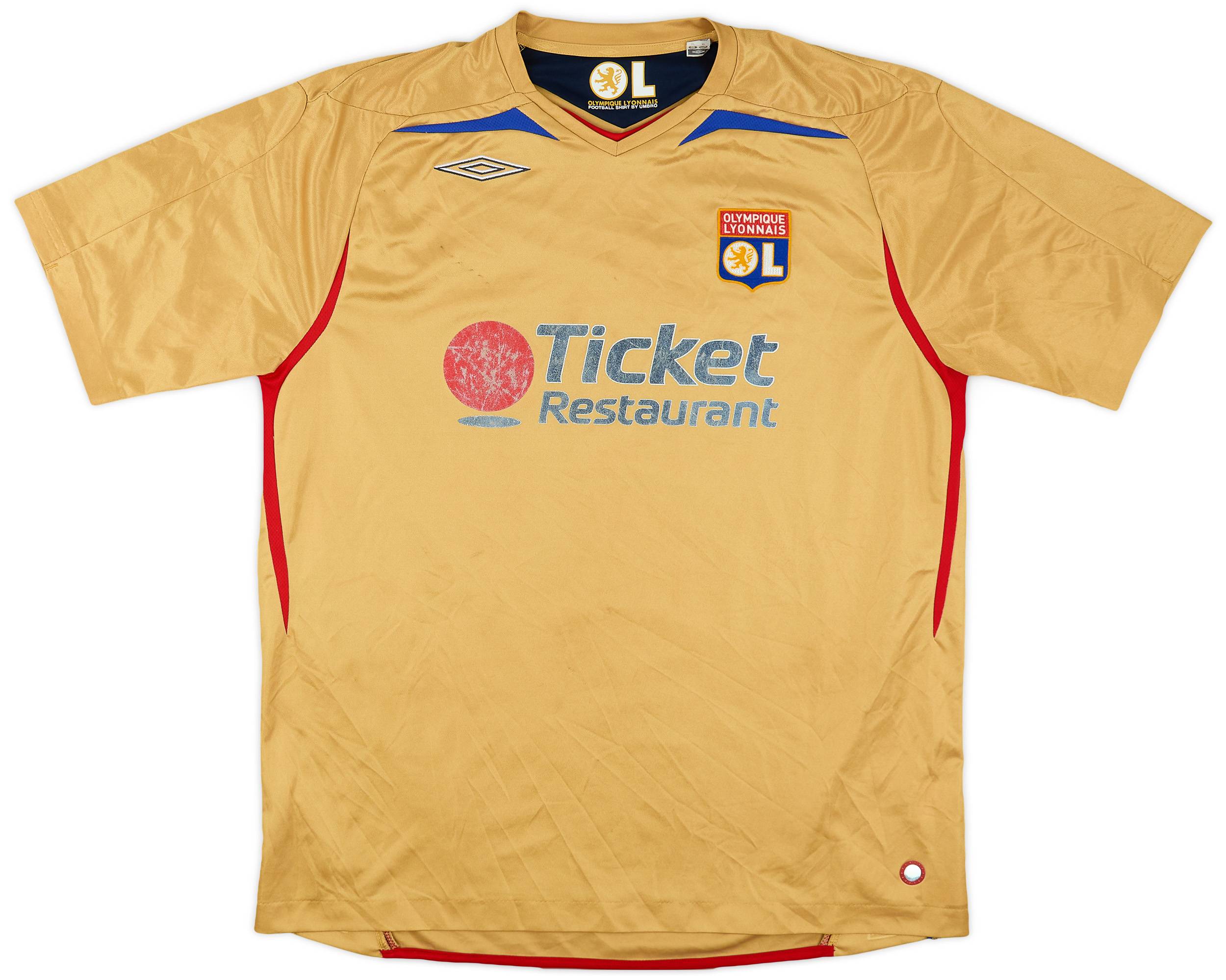 2007-08 Lyon Away Shirt - 5/10 - (XL)