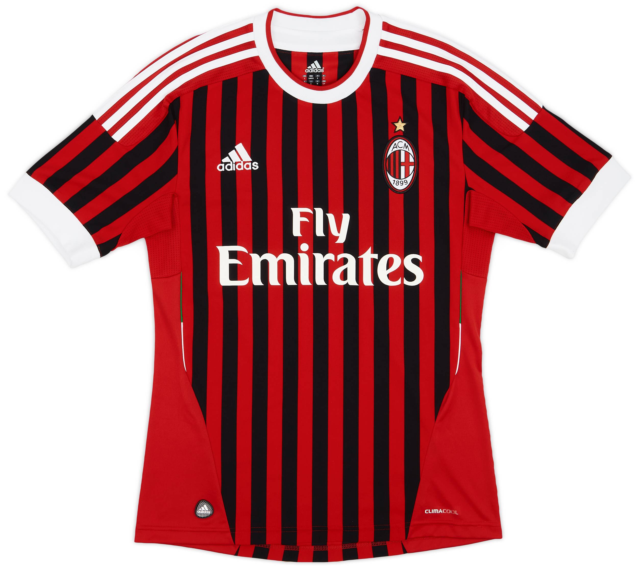 2011-12 AC Milan Home Shirt - 8/10 - (S)
