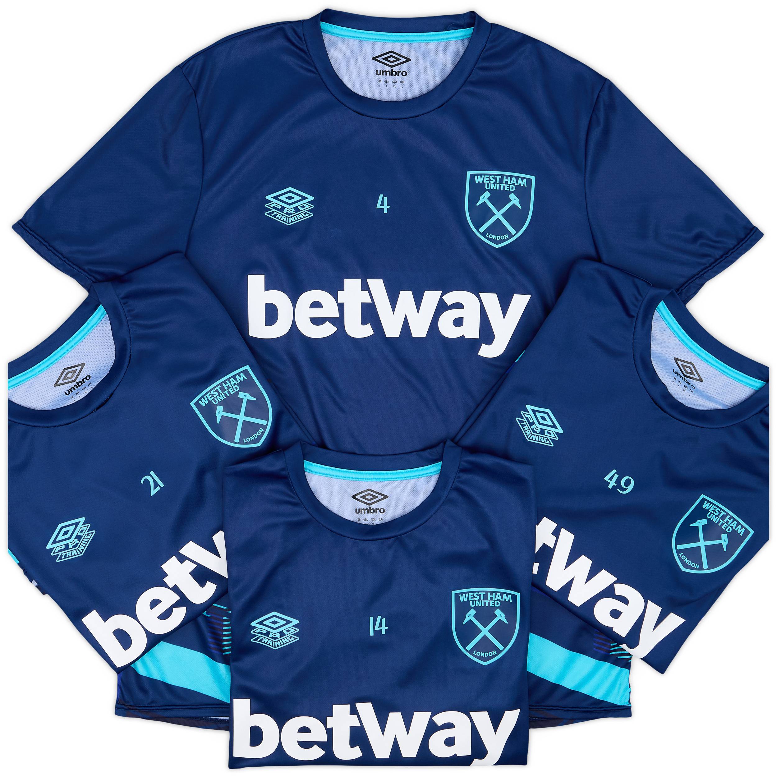 2023-24 West Ham Player Issue Pre-Match Shirt - As New - (M)