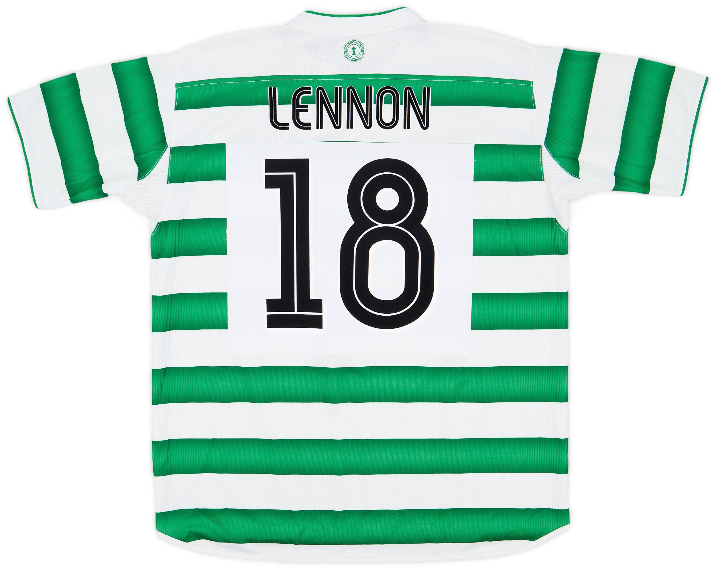2003-04 Celtic Home Shirt Lennon #18 - 7/10 - (XL)