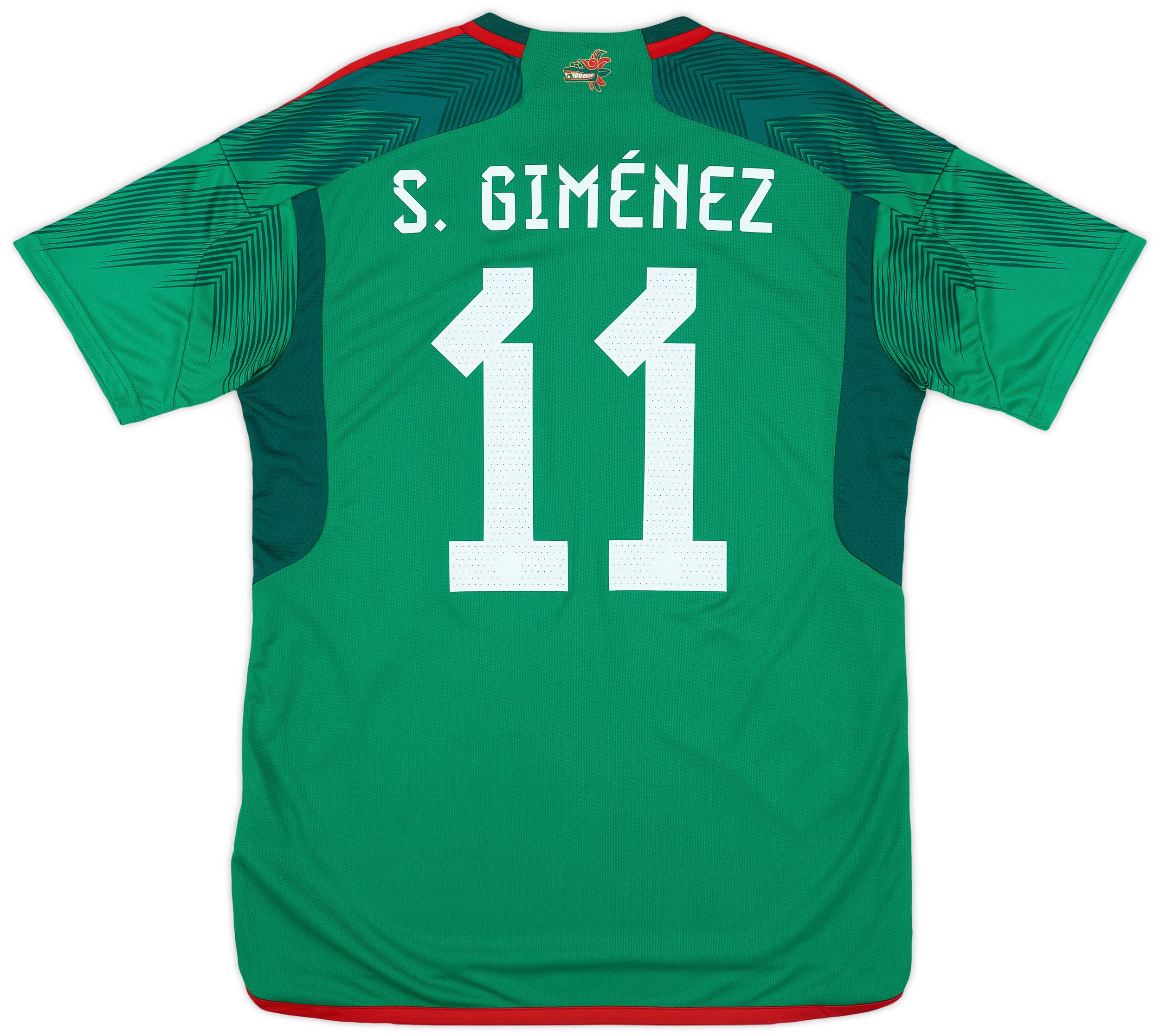 2022-23 Mexico Home Shirt S.Gimenez #11 - As New