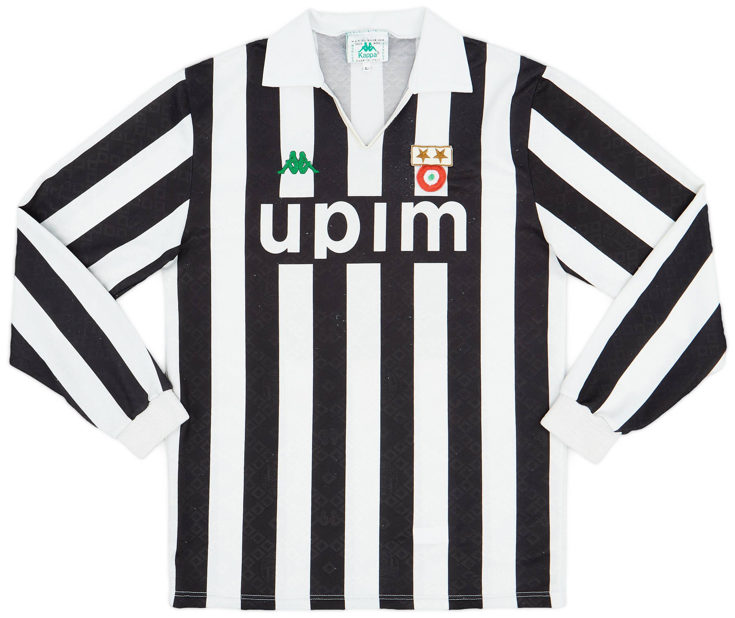 1991-92 Juventus Home L/S Shirt #11 - 8/10 - (L)