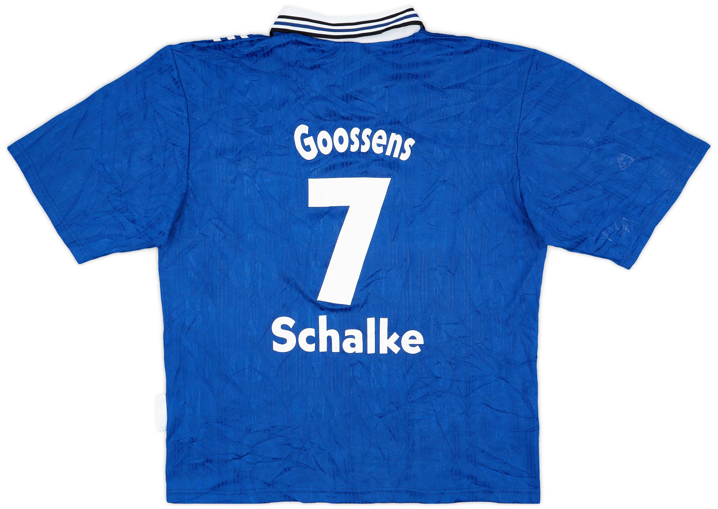 1997-98 Schalke Home Shirt Goossens #7 - 8/10 - (L)