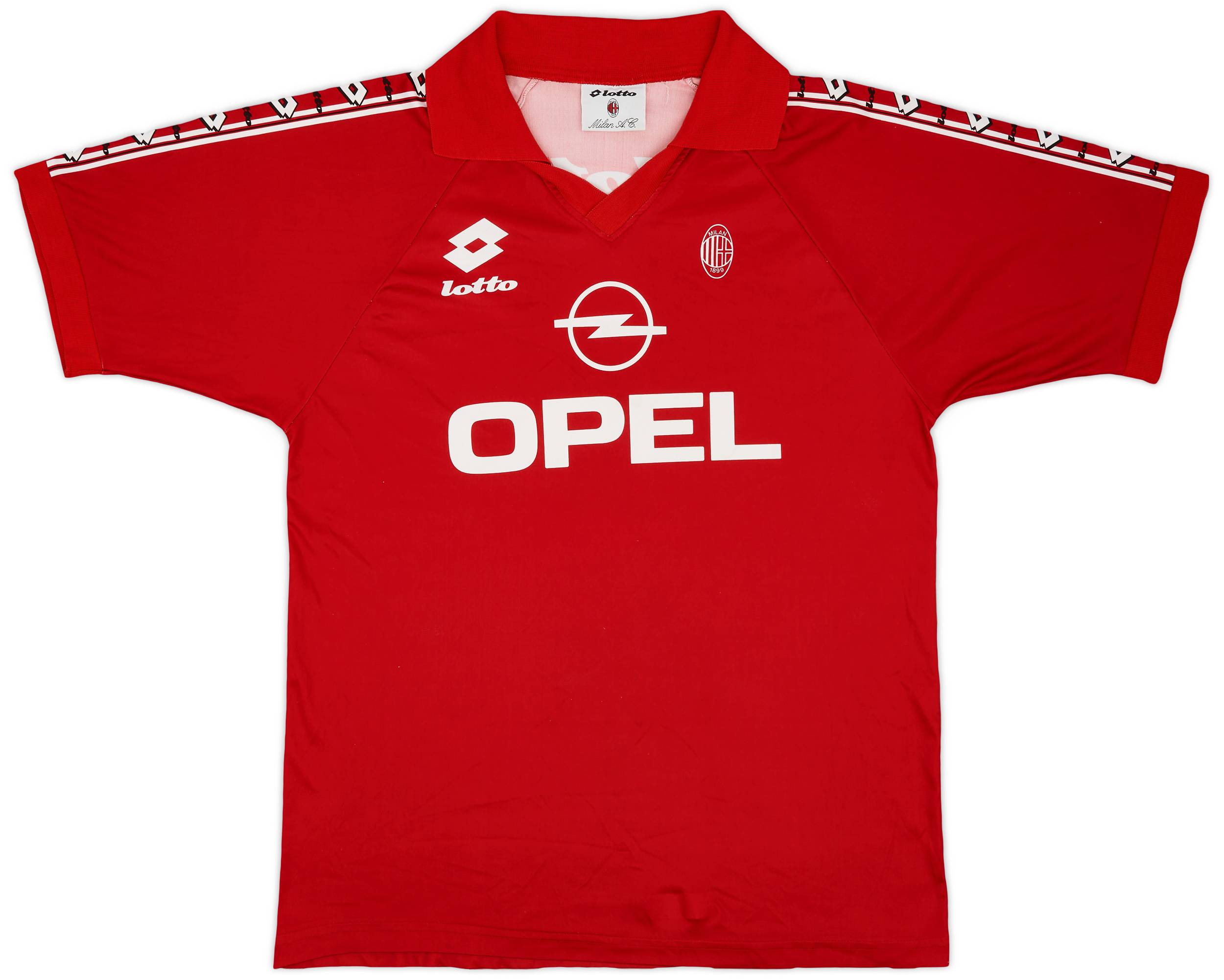 1995-96 AC Milan Lotto Training Shirt - 9/10 - (L)