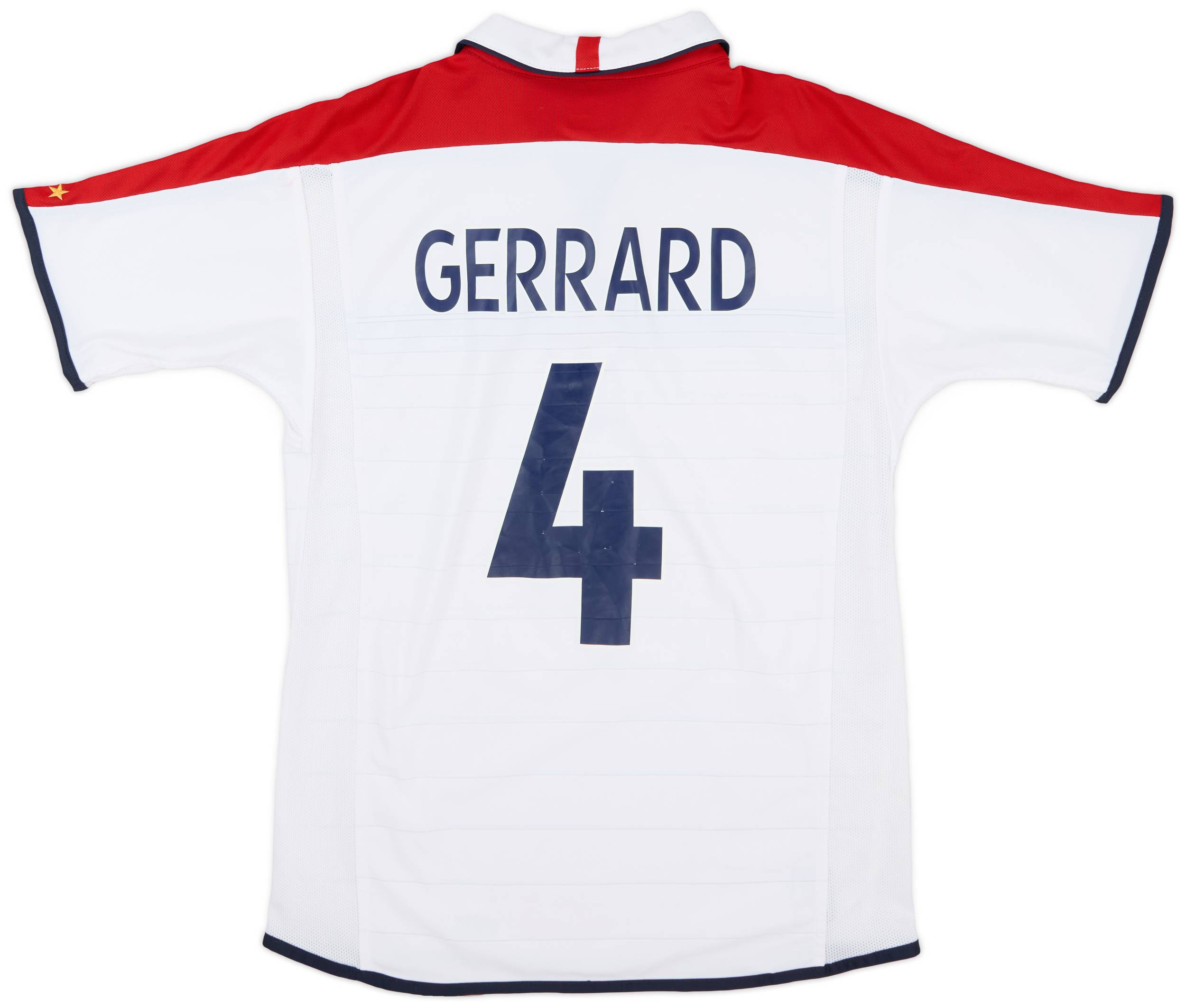2003-05 England Home Shirt Gerrard #4 - 6/10 - (S)