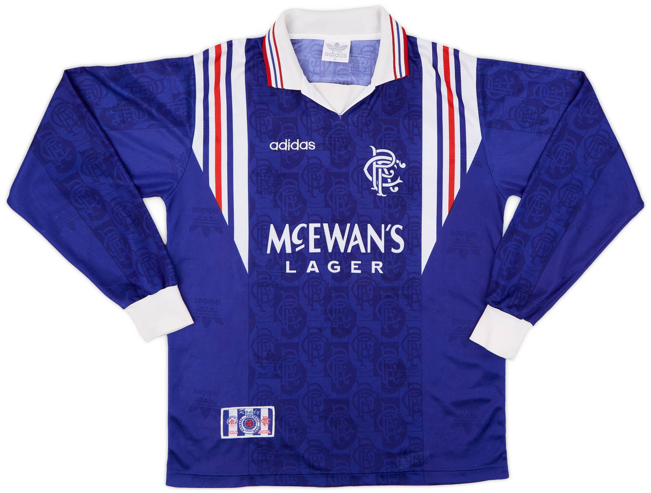 1996-97 Rangers Home L/S Shirt #22 - 7/10 - (M)