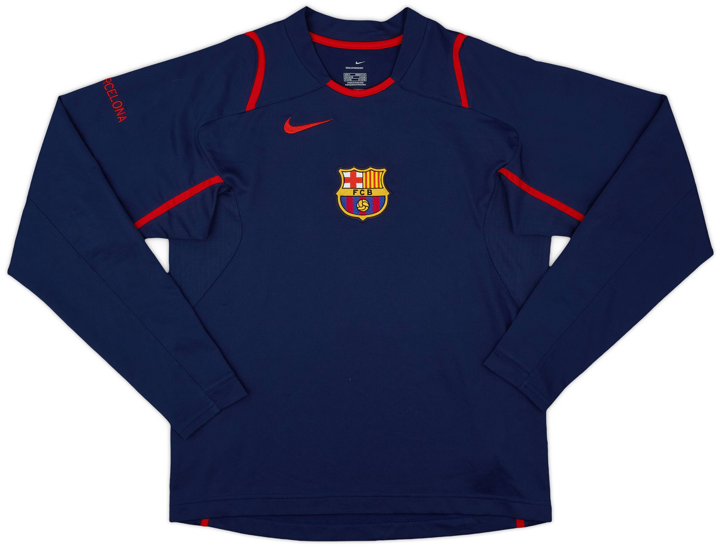 2006-07 Barcelona Nike Training L/S Shirt - 9/10 - (S)