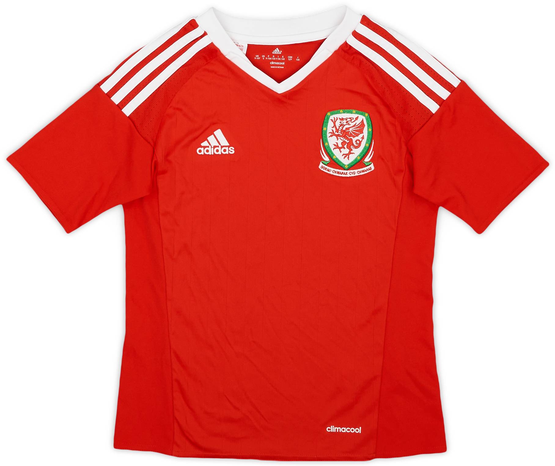 2016-17 Wales Home Shirt - 9/10 - (S.Boys)