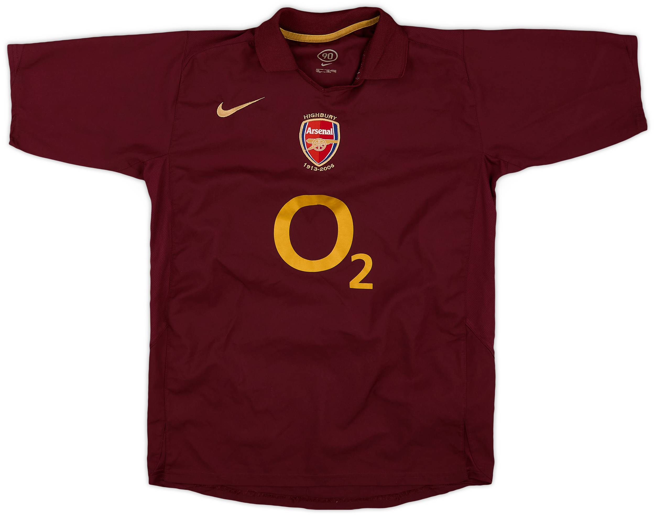 2005-06 Arsenal Home Shirt - 9/10 - (XL.Boys)