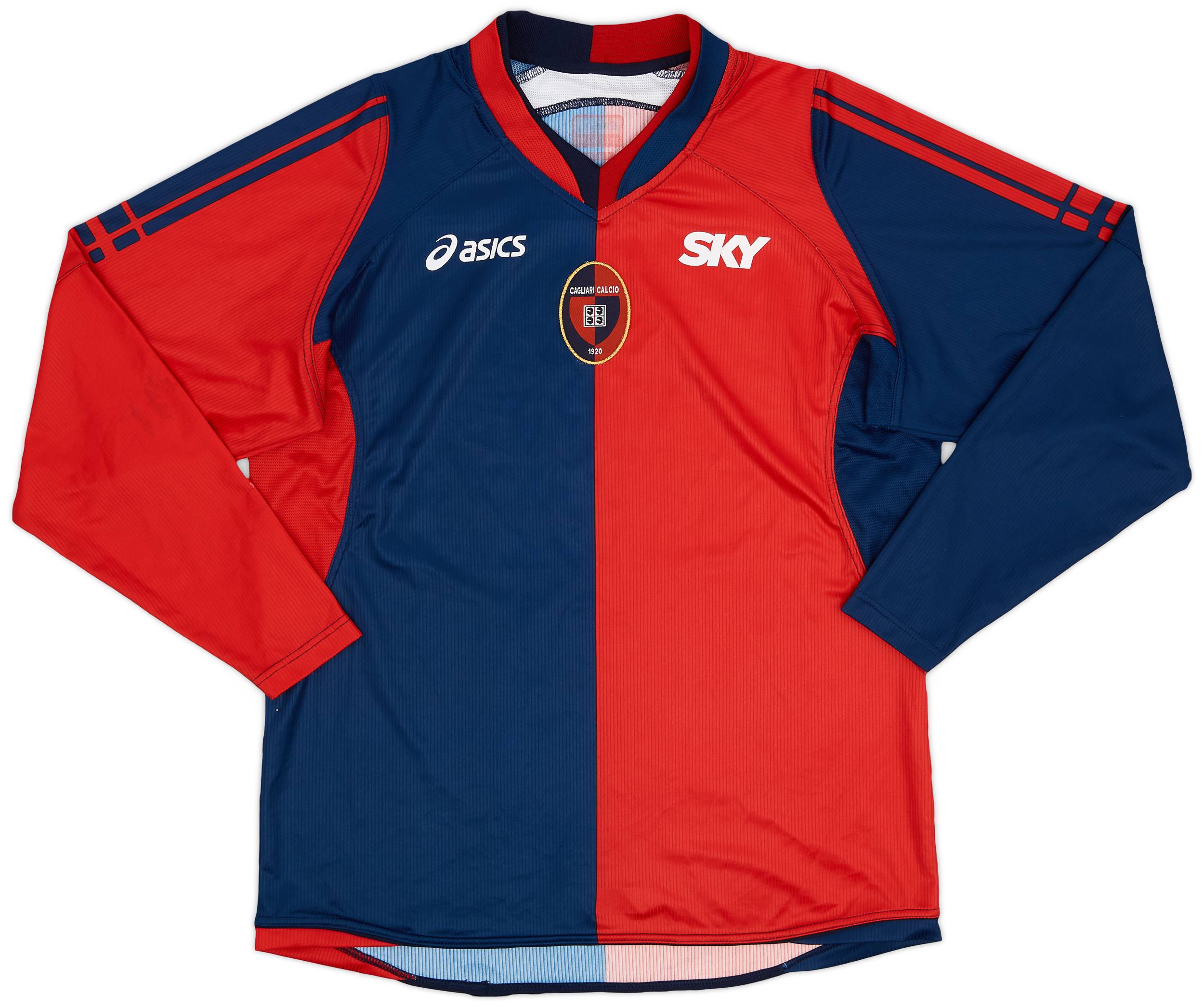 2006-07 Cagliari Home L/S Shirt - 7/10 - (M)