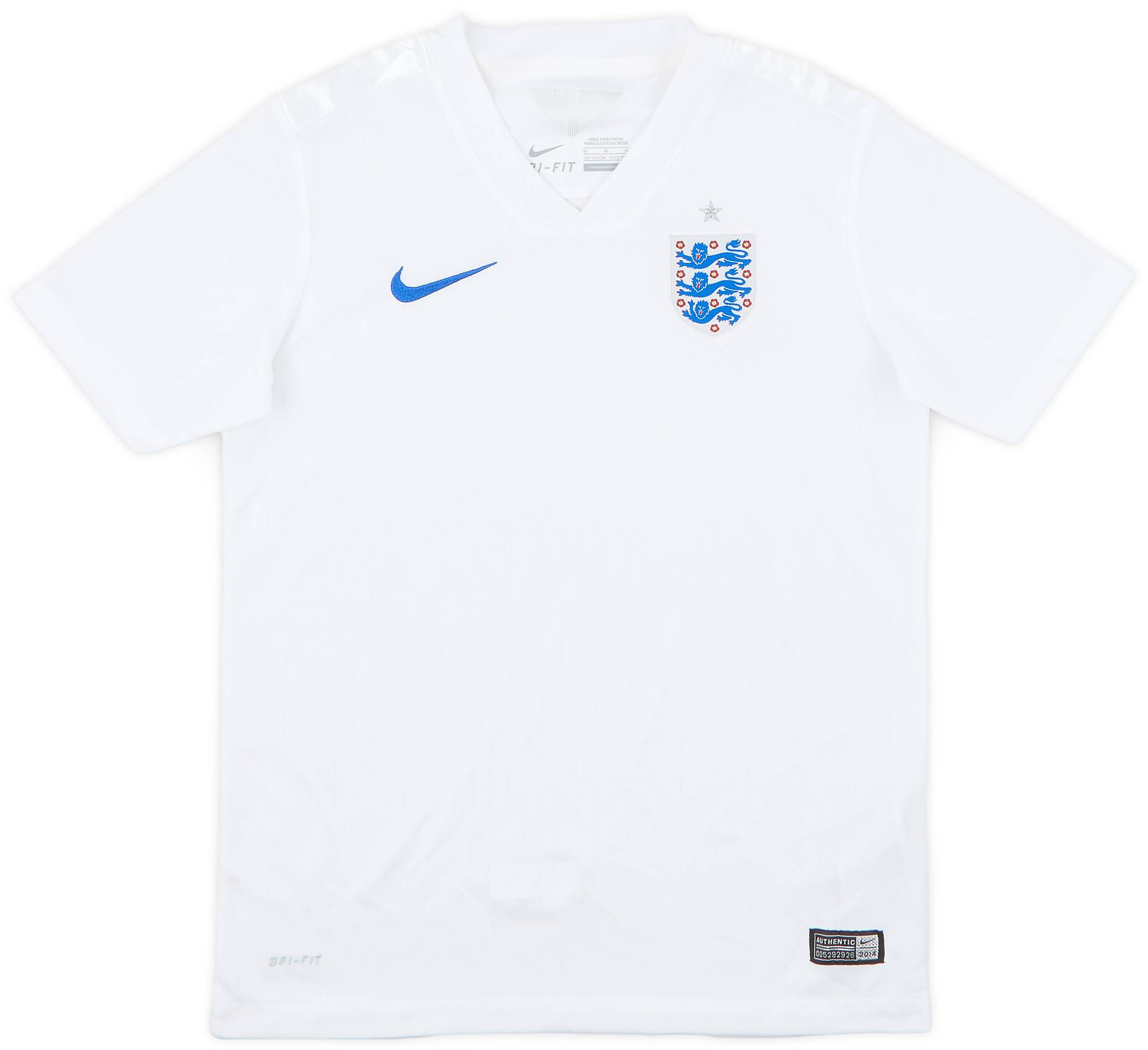 2014-15 England Home Shirt - 9/10 - (M.Boys)