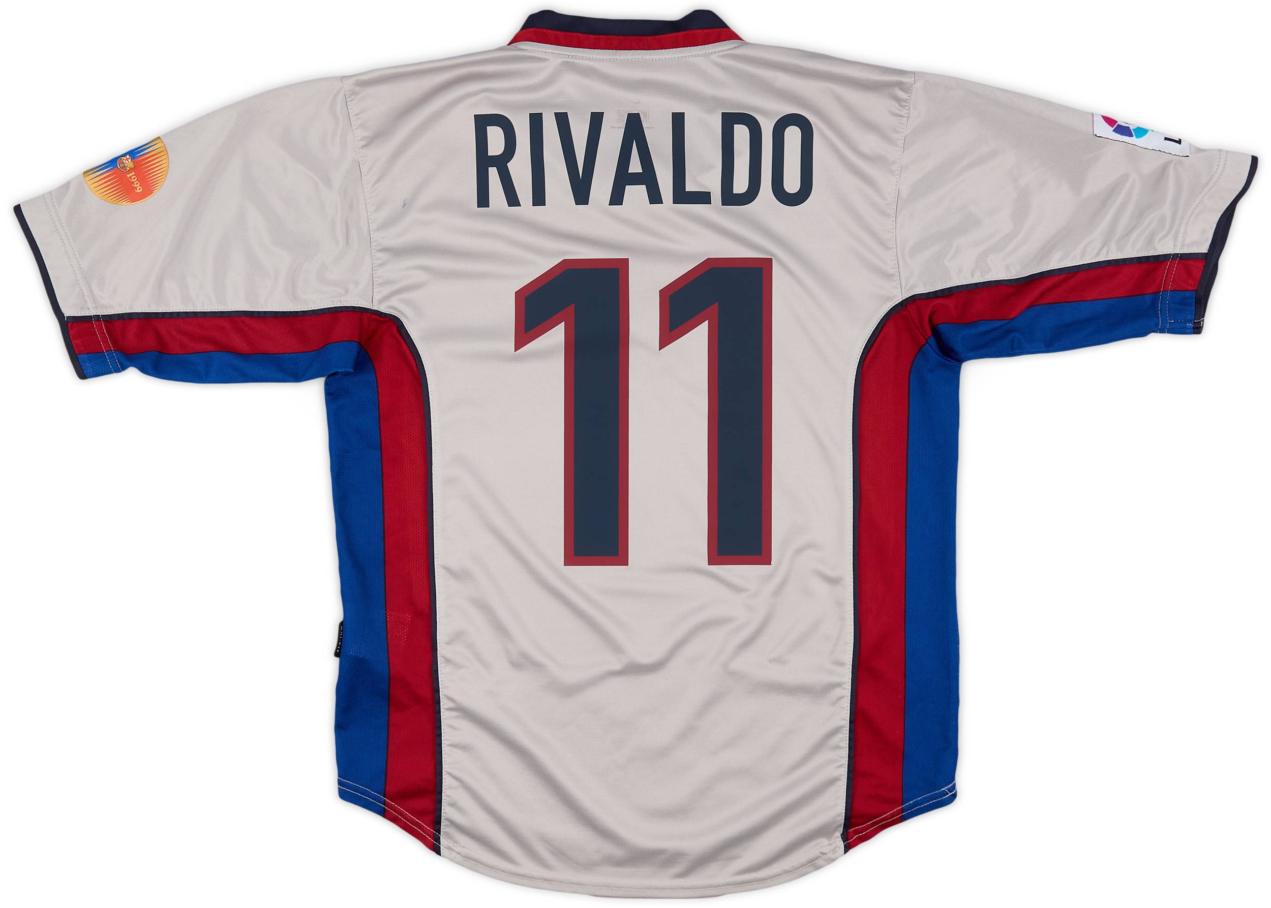 1998-01 Barcelona Away Shirt Rivaldo #11 - 8/10 - (M)