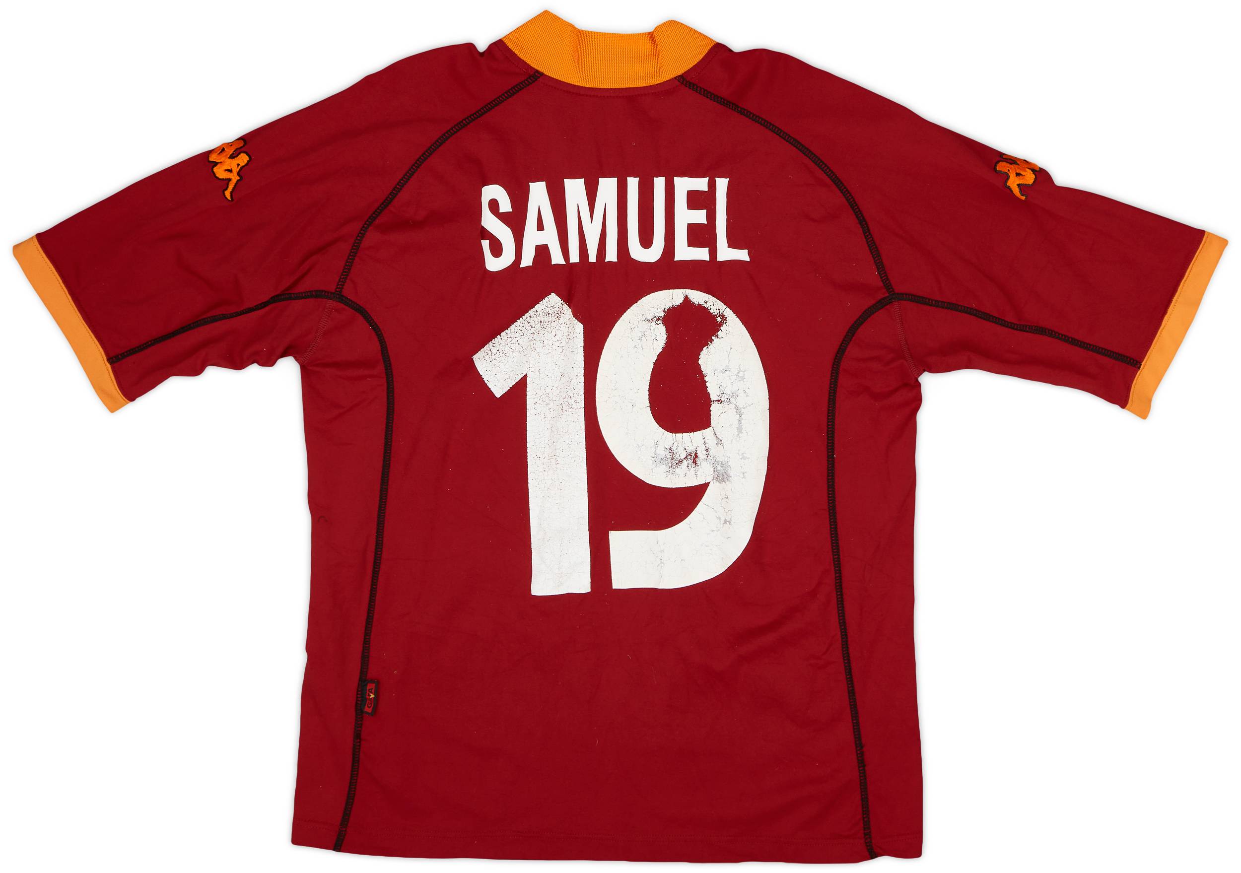 2001-02 Roma Home Shirt Samuel #19 - 3/10 - (XXL)