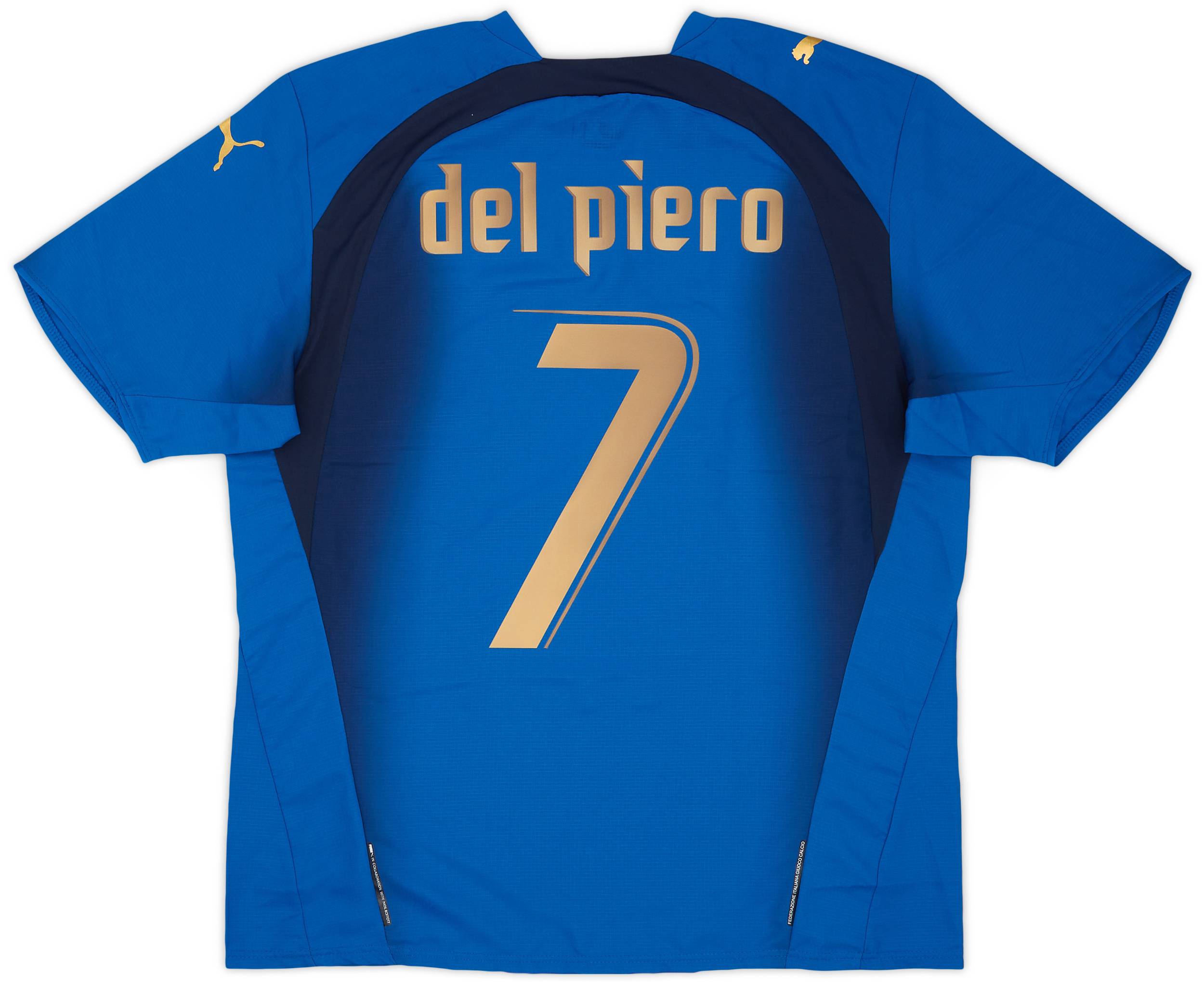 2006 Italy Home Shirt Del Piero #7 (L)