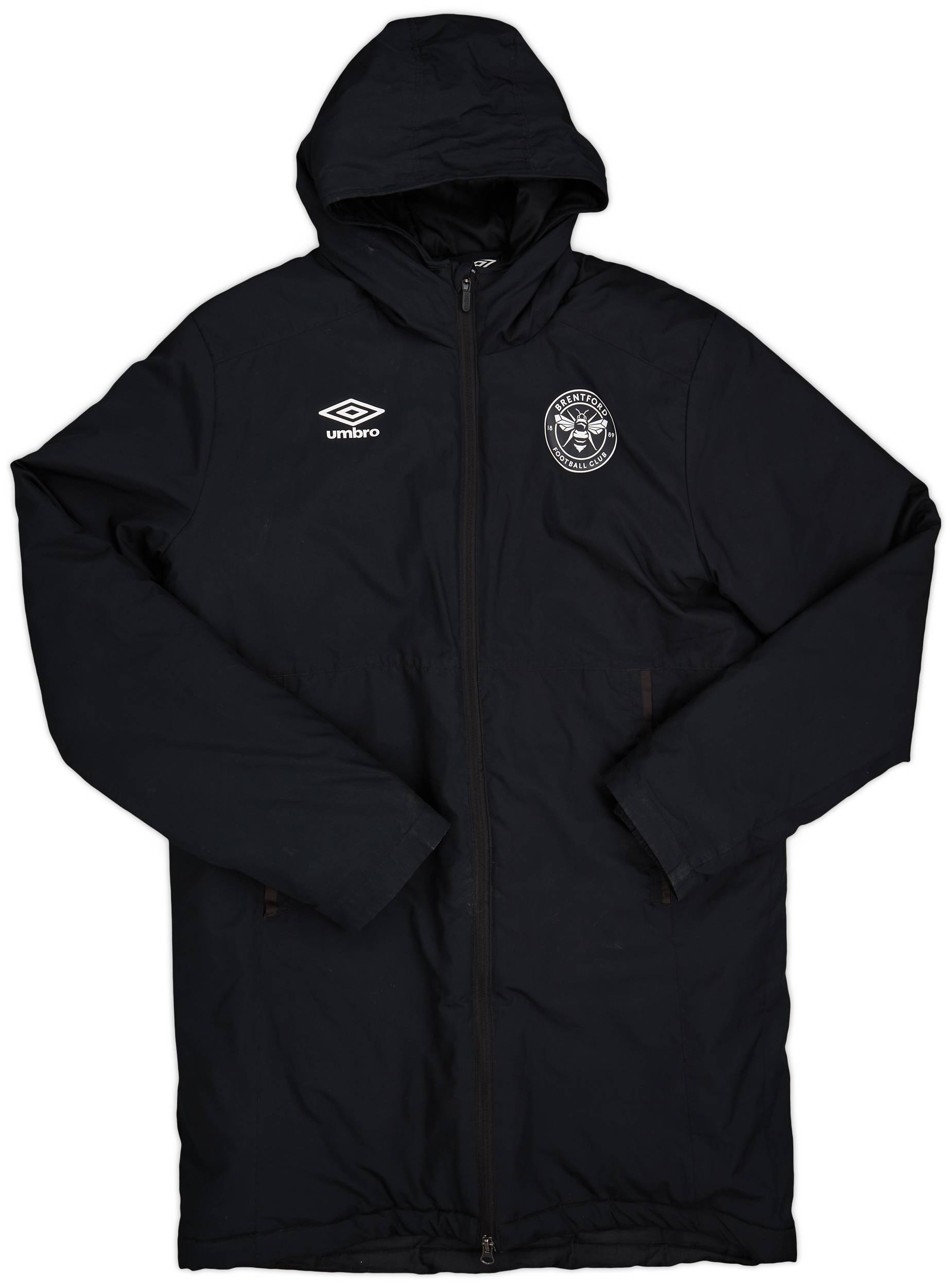 2020-21 Brentford Umbro Hooded Bench Coat - 8/10 - (L)