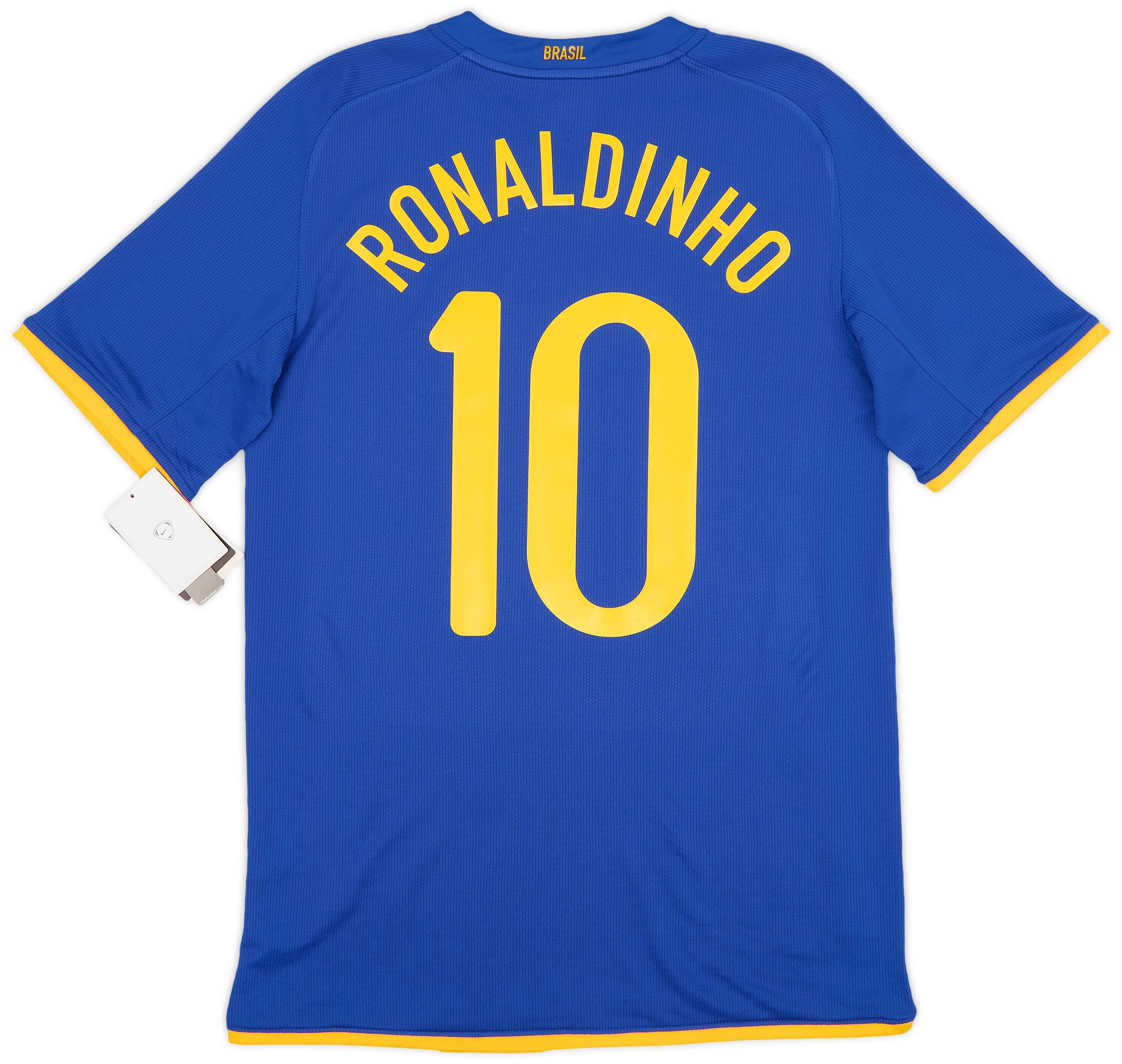2008-10 Brazil Away Shirt Ronaldinho #10 (S)