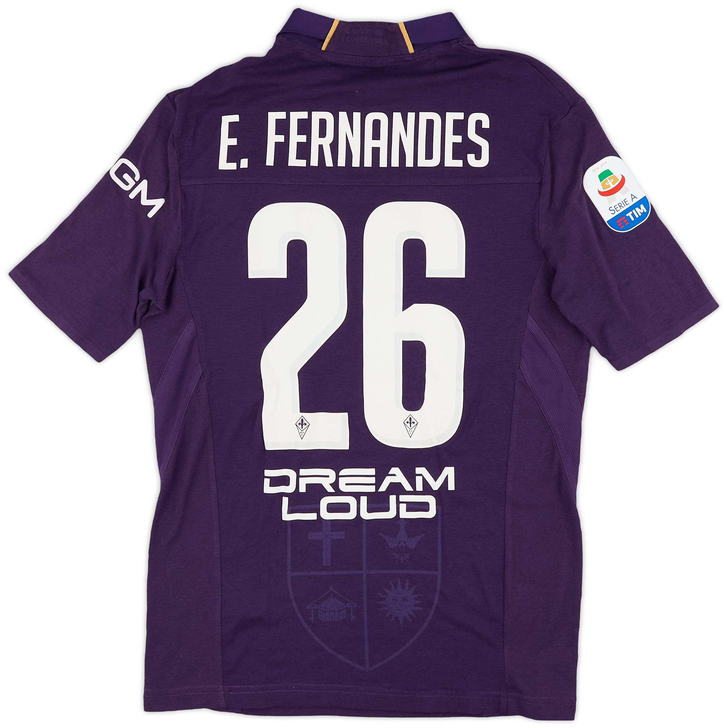 2018-19 Fiorentina Home Shirt E.Fernandes #26 - 9/10 - (M)