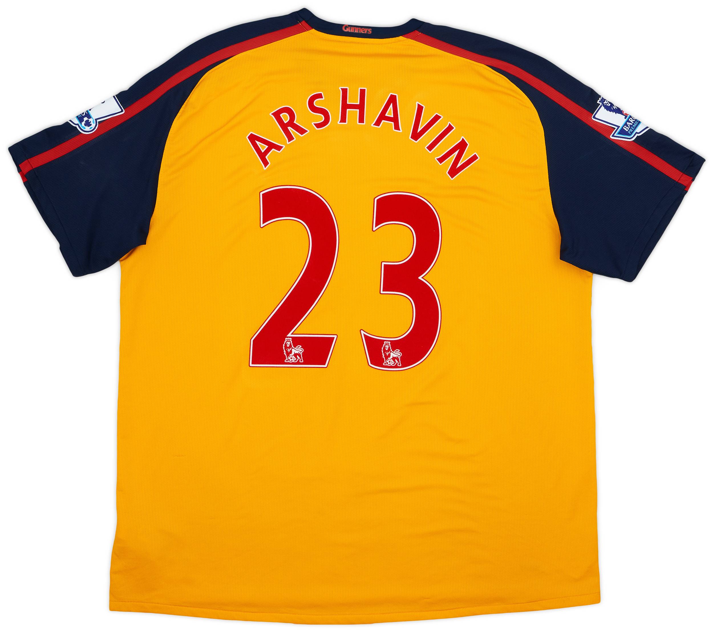 2008 09 Arsenal Away Shirt Arshavin 23 6 10 3XL