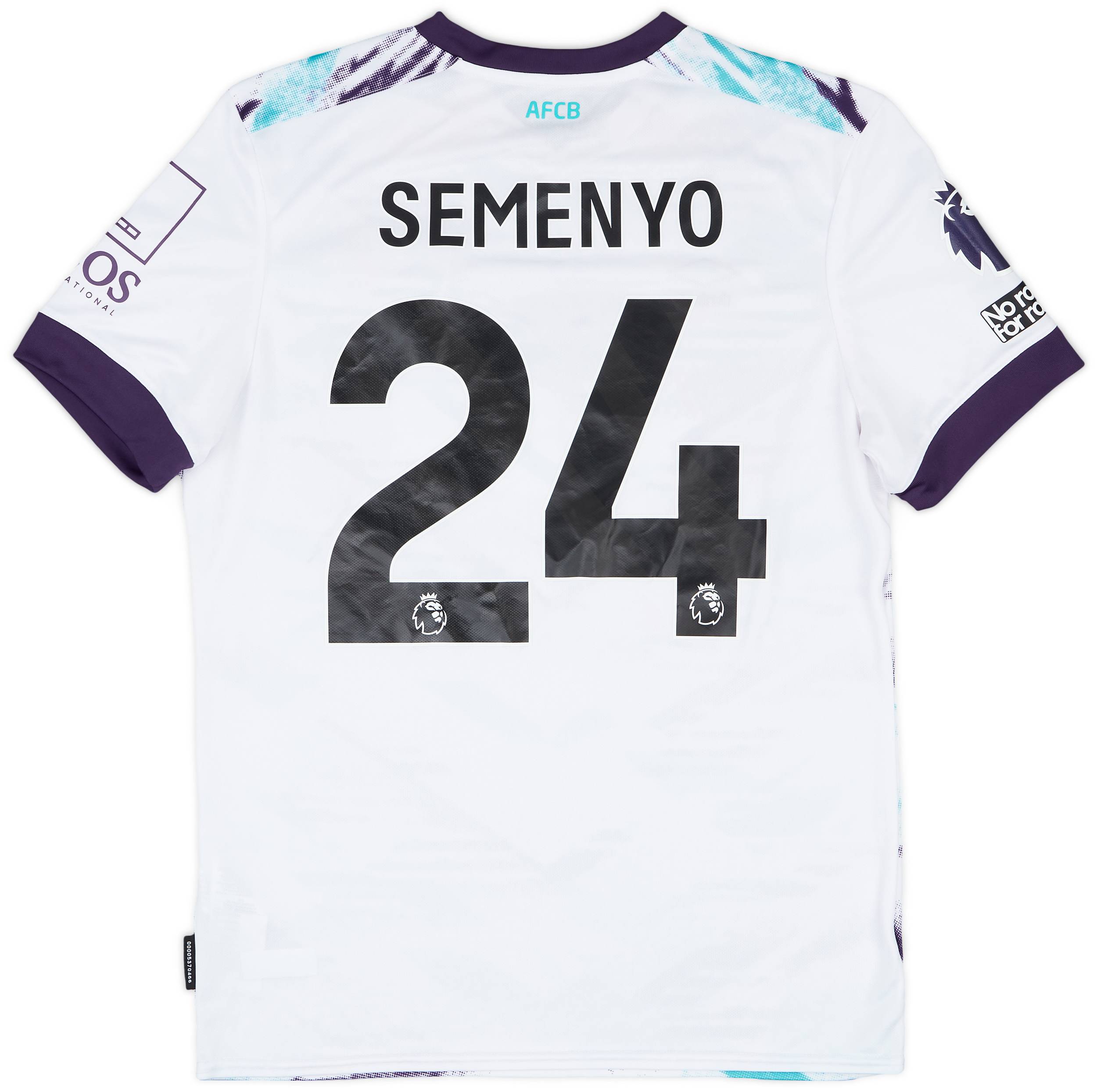 2024-25 Bournemouth Match Issue Away Shirt Semenyo #24