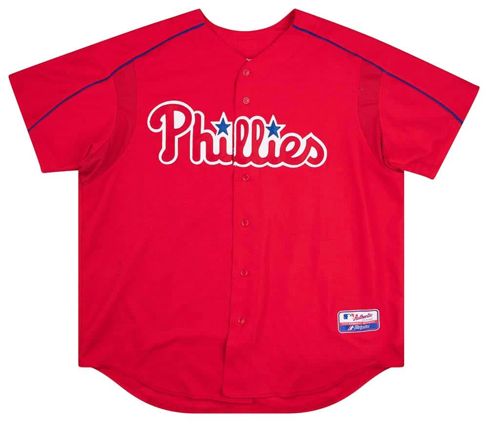 2003 05 Philadelphia Phillies Thome 25 Authentic Majestic Batting Practice Jersey XXL
